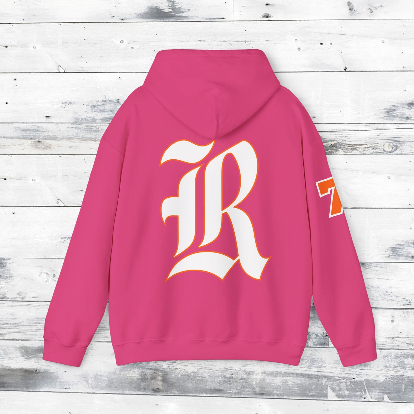 Custom Number Sleeve Jackets Stinger Hoodie Front - Old School R back