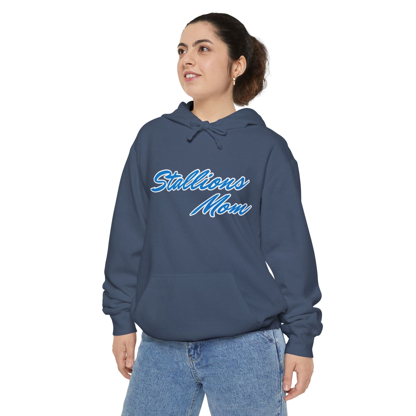 Custom Stallions Mom #7 Florez Comfort Colors Hoodie