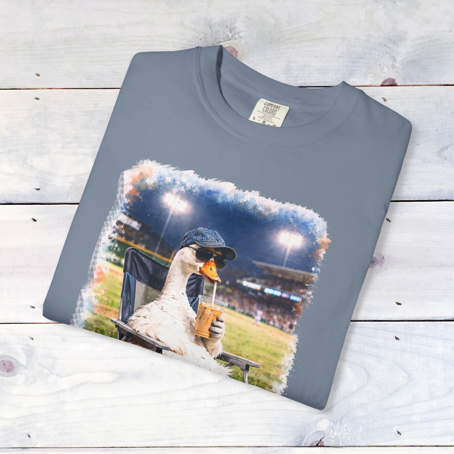 'I Live Here Now' Baseball Stadium Goose Comfort Colors Unisex T-Shirt