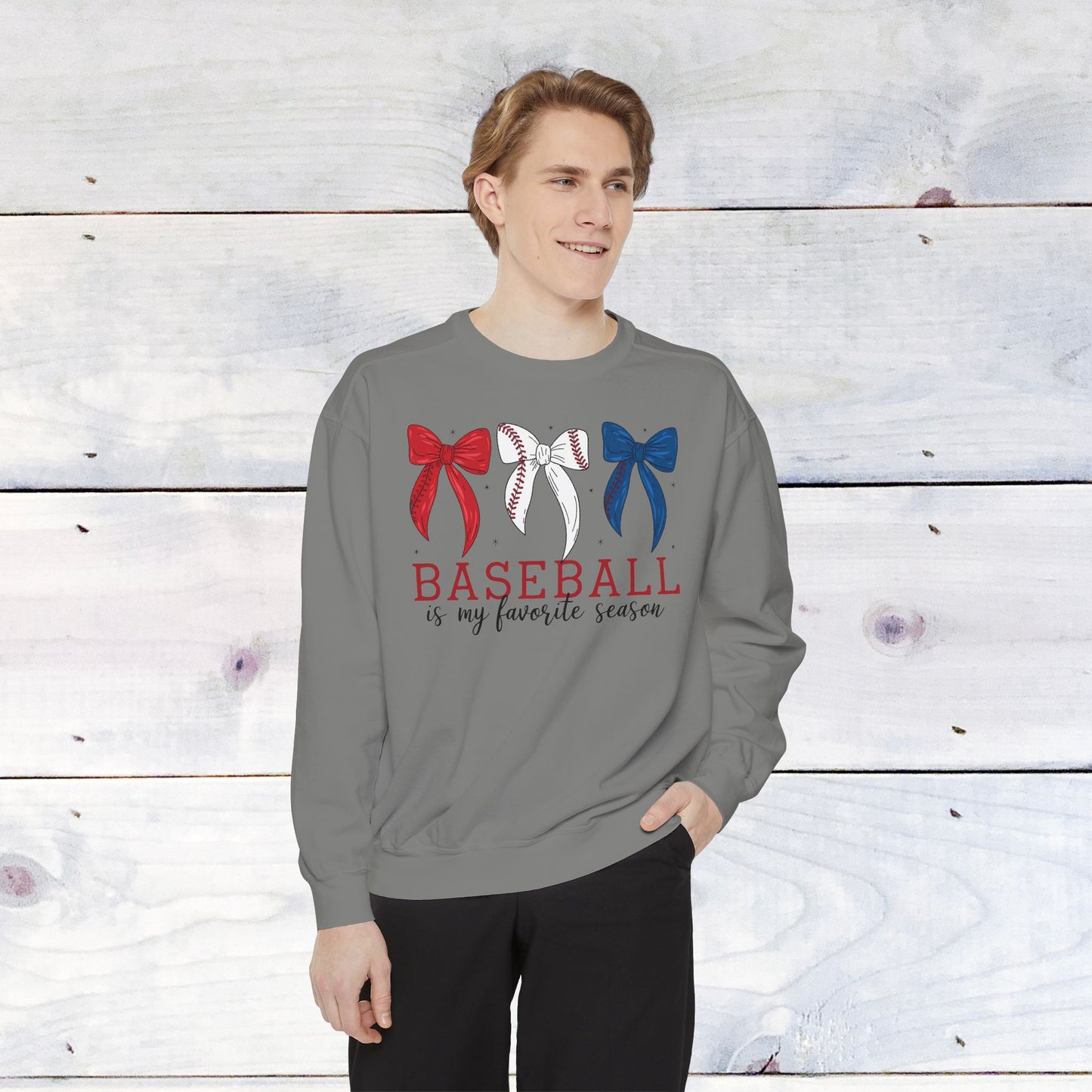 Baseball is my Favorite Season Comfort Color Sweatshirt