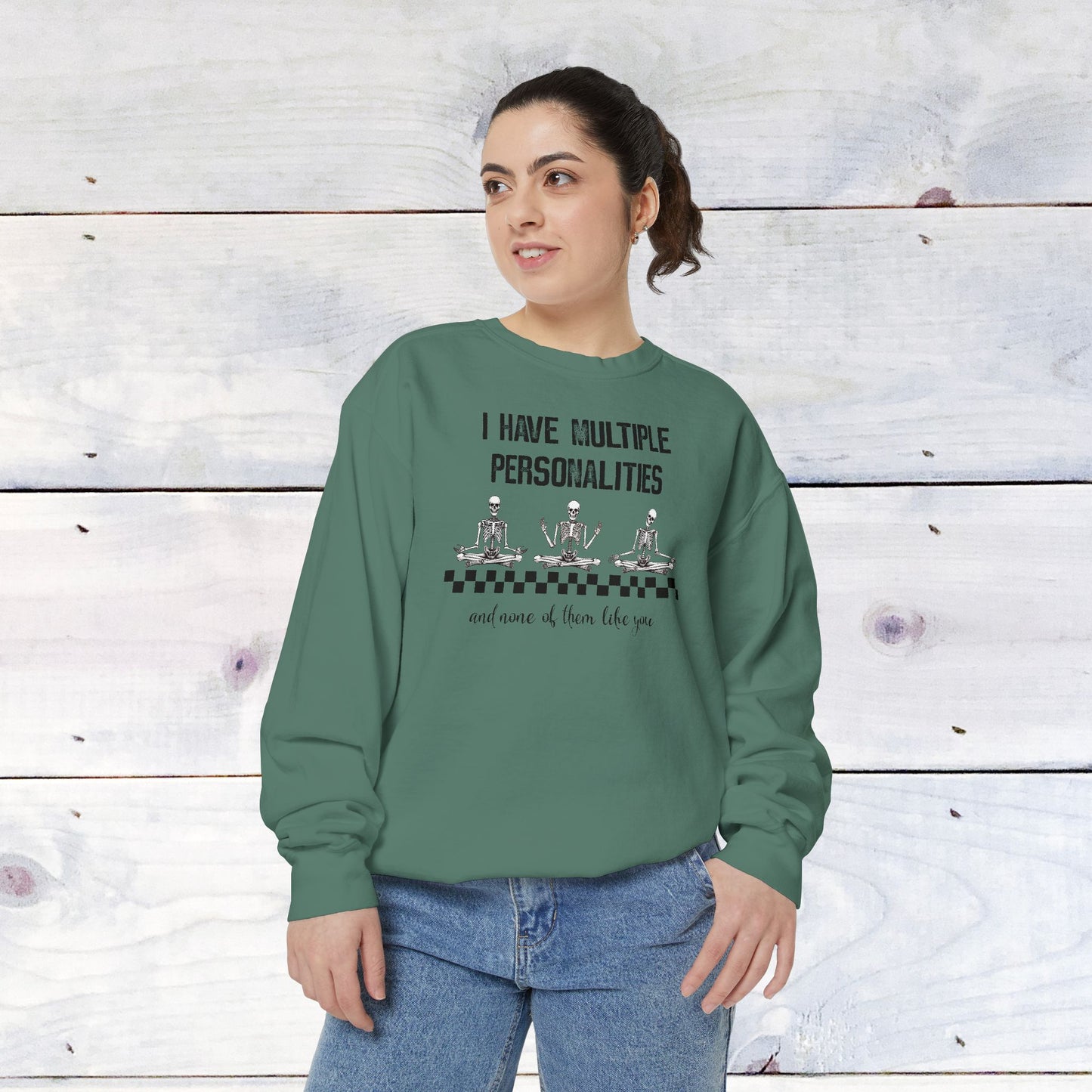 Multiple Personalites Comfort Colors Sweatshirt