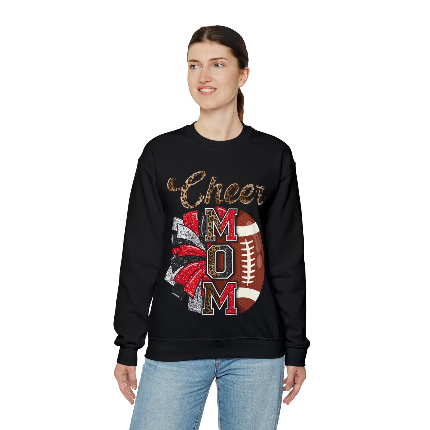 Cheer Mom Glitz Front Sweater