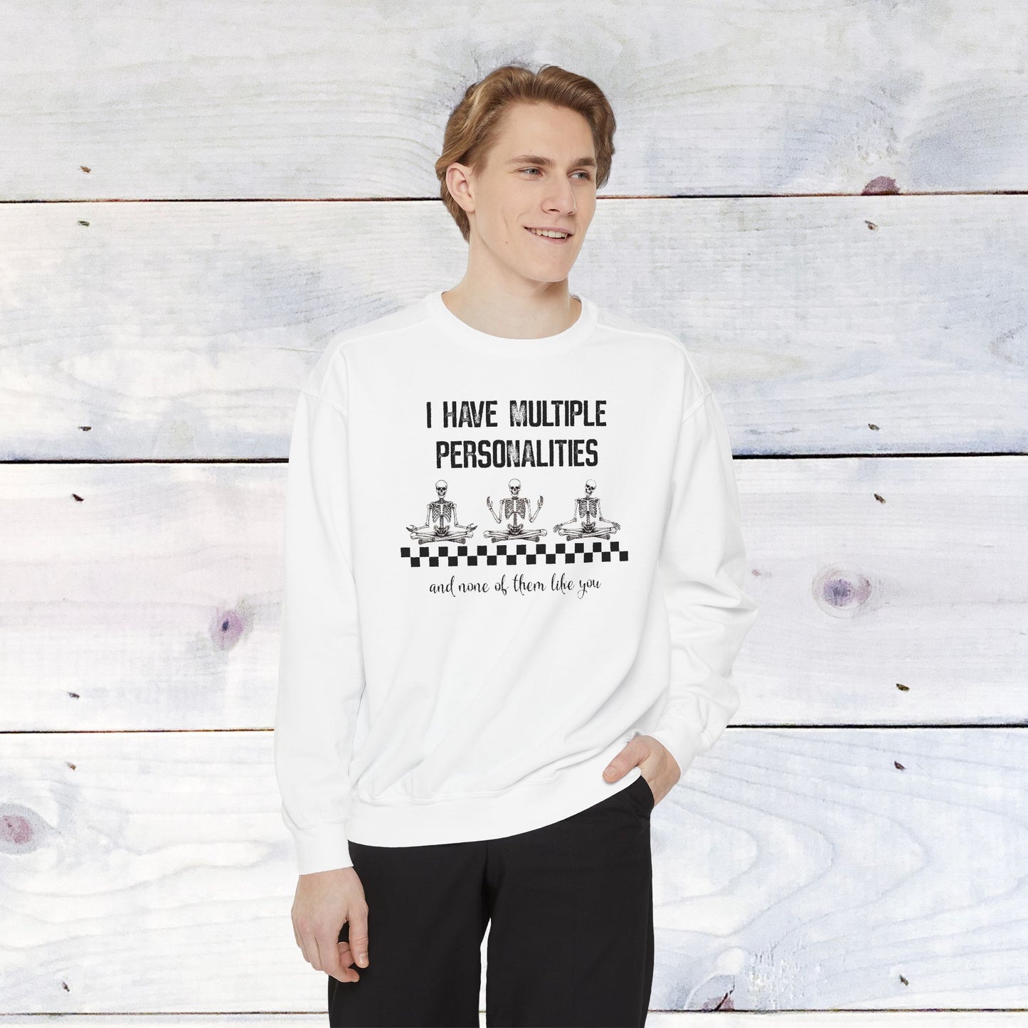 Multiple Personalites Comfort Colors Sweatshirt