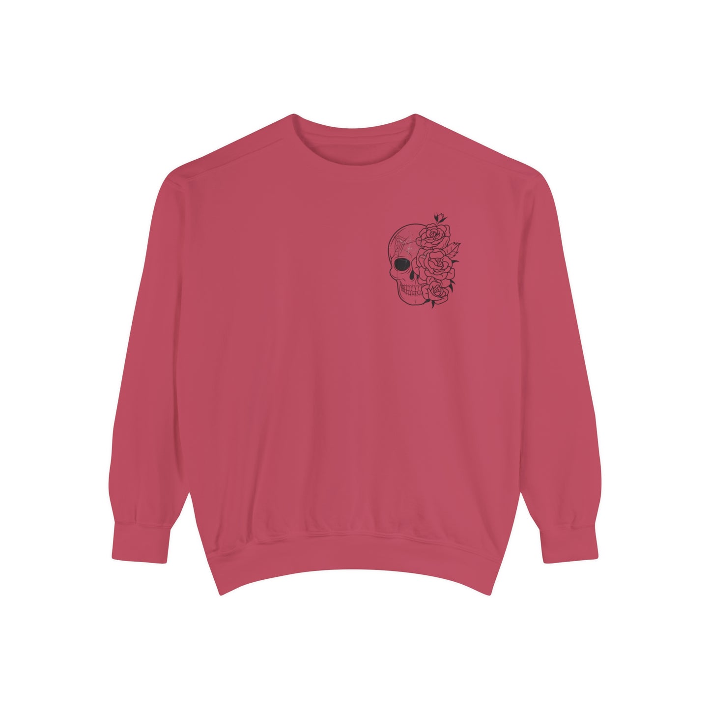 Skull Front, Vastly Overrated Back - Comfort Colors Pullover - Multi Color Options