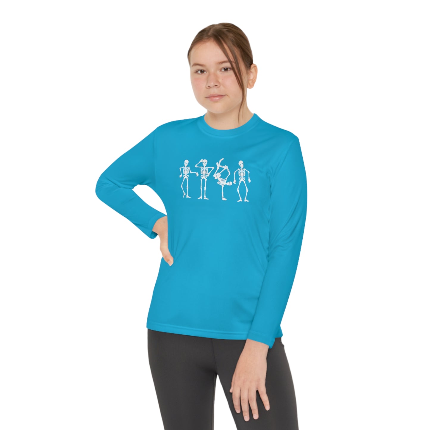 Youth Dancing Skelly Long Sleeve T-Shirt