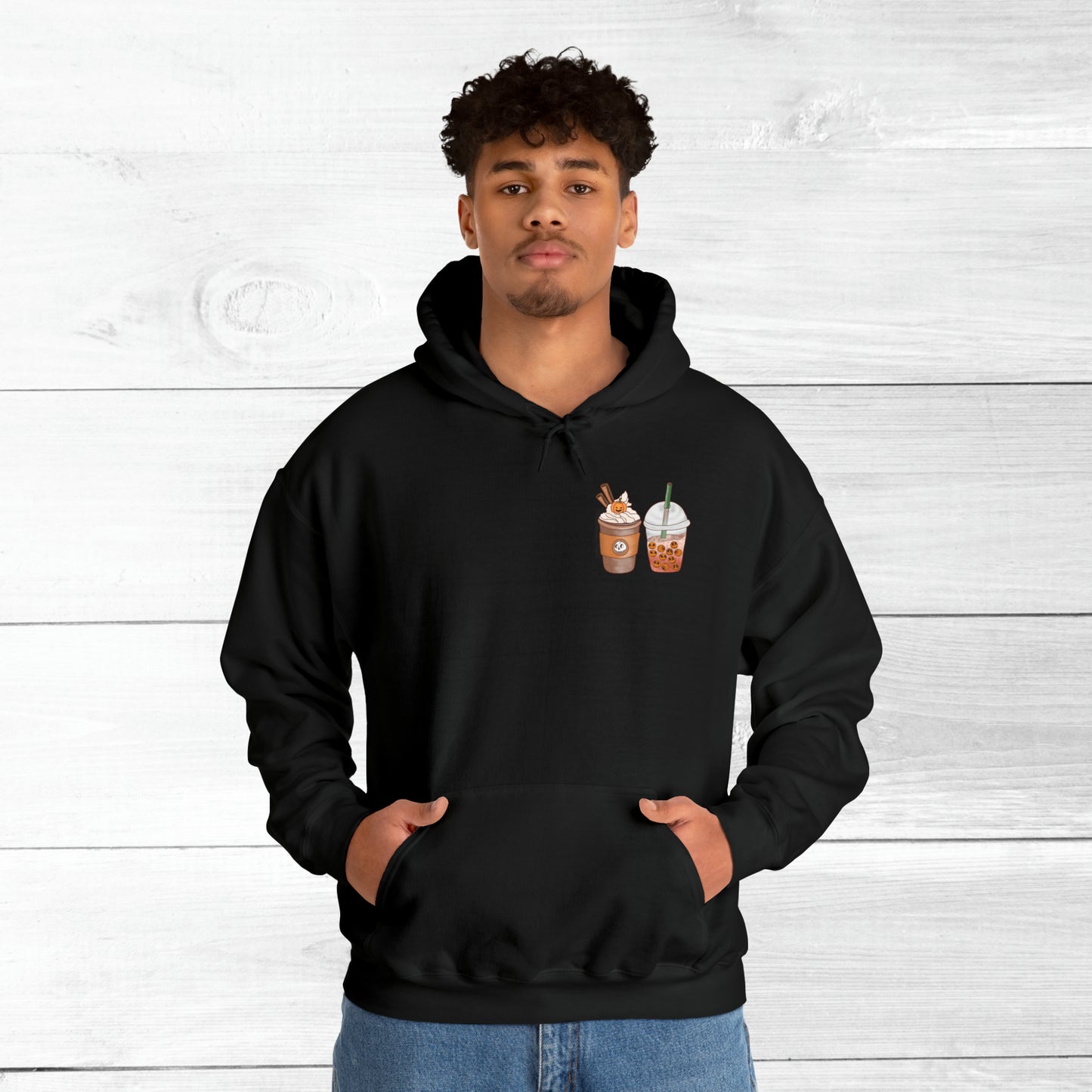 Halloween Coffee Hoodie - Hocus Pocus I need Coffee to Focus Back