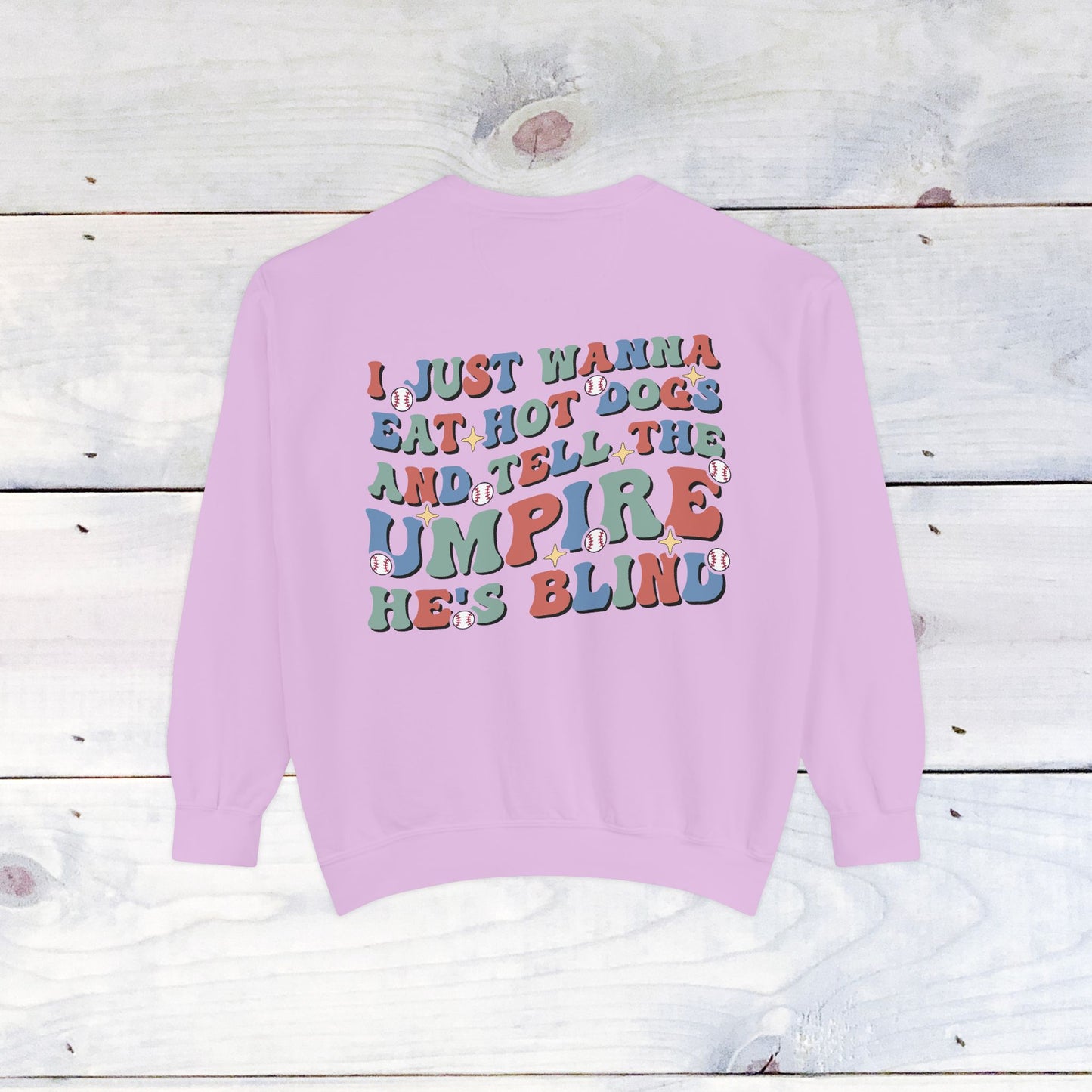 Baseball Mom Comfort Color Sweatshirt