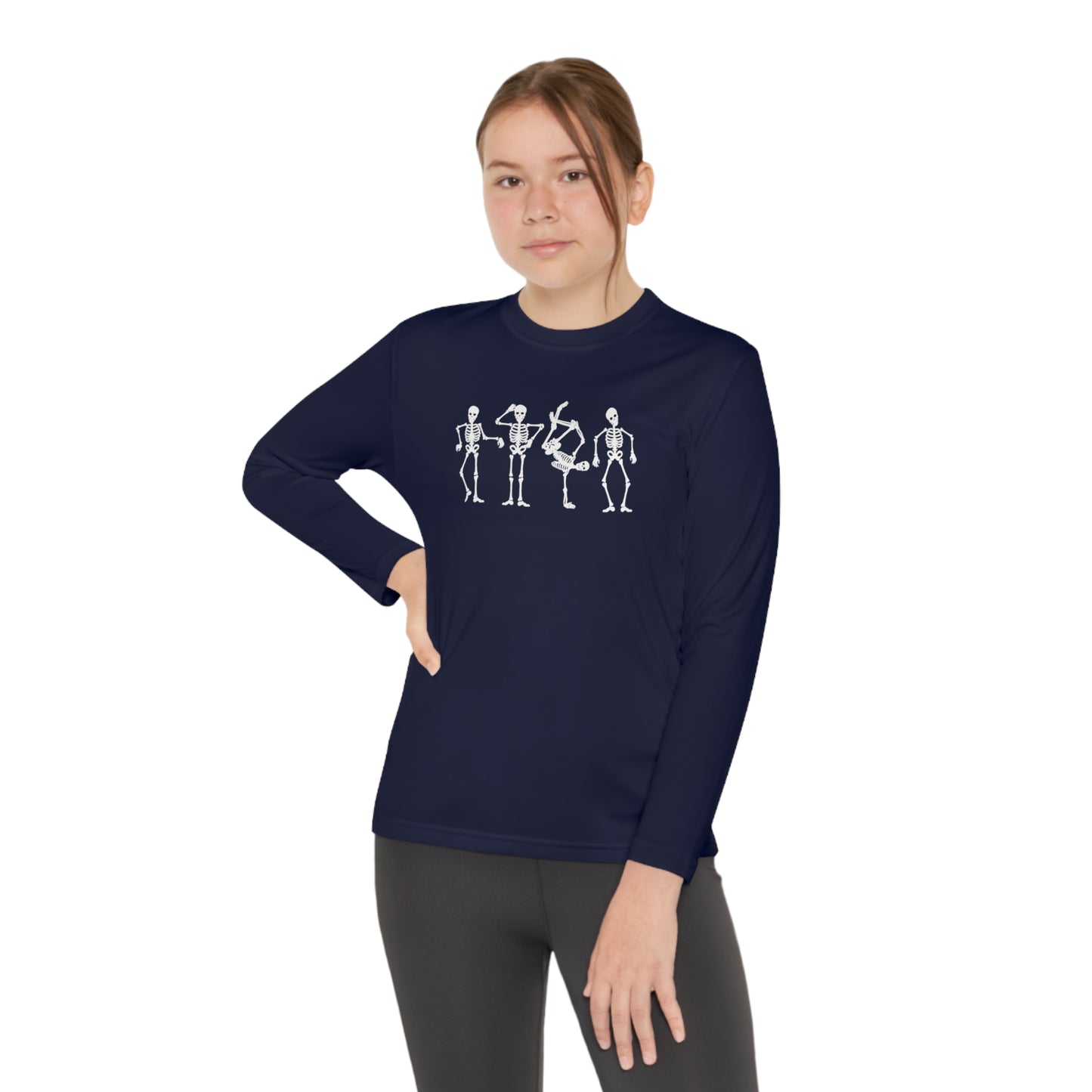 Youth Dancing Skelly Long Sleeve T-Shirt