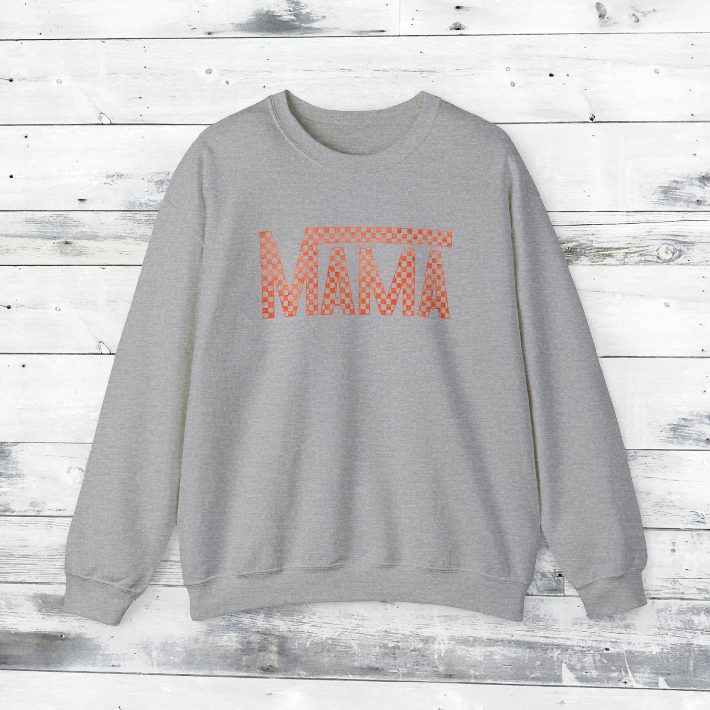 Orange Mama Checkered Sweater