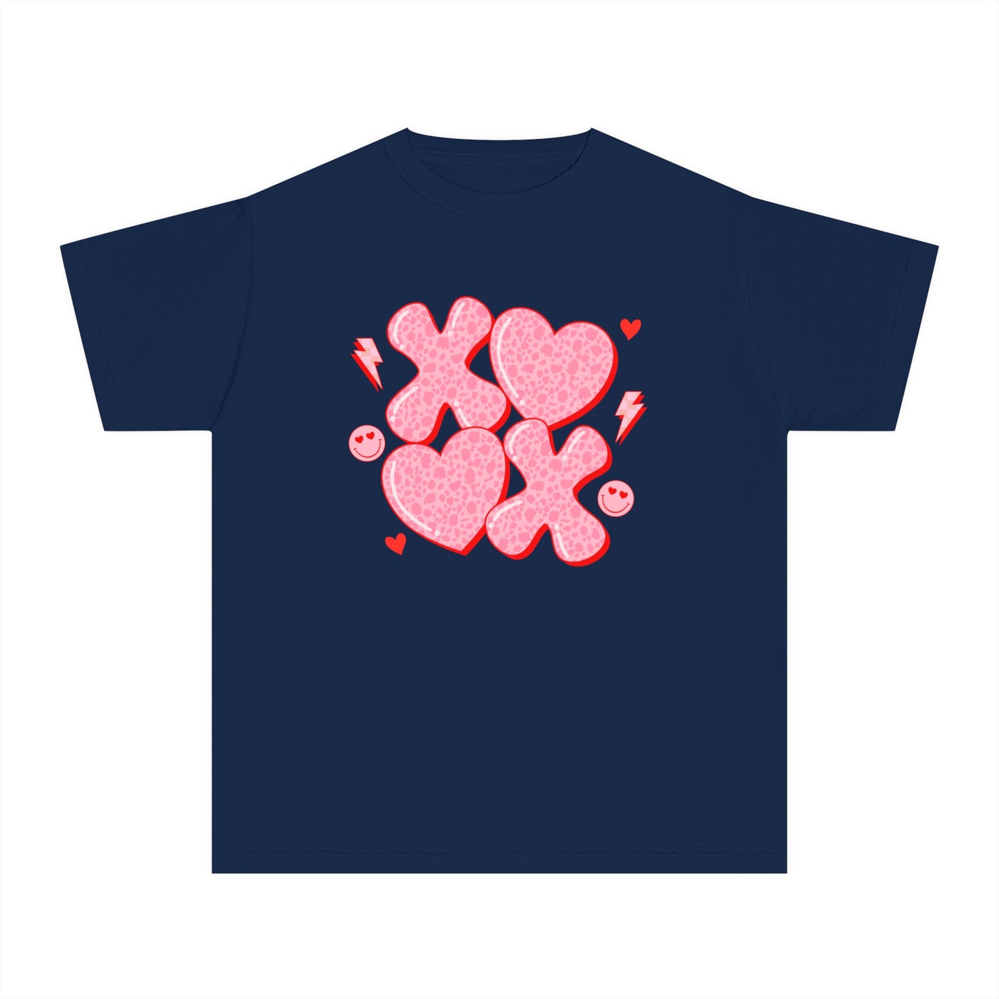 XOXO Cheetah Youth Comfort Colors Tee