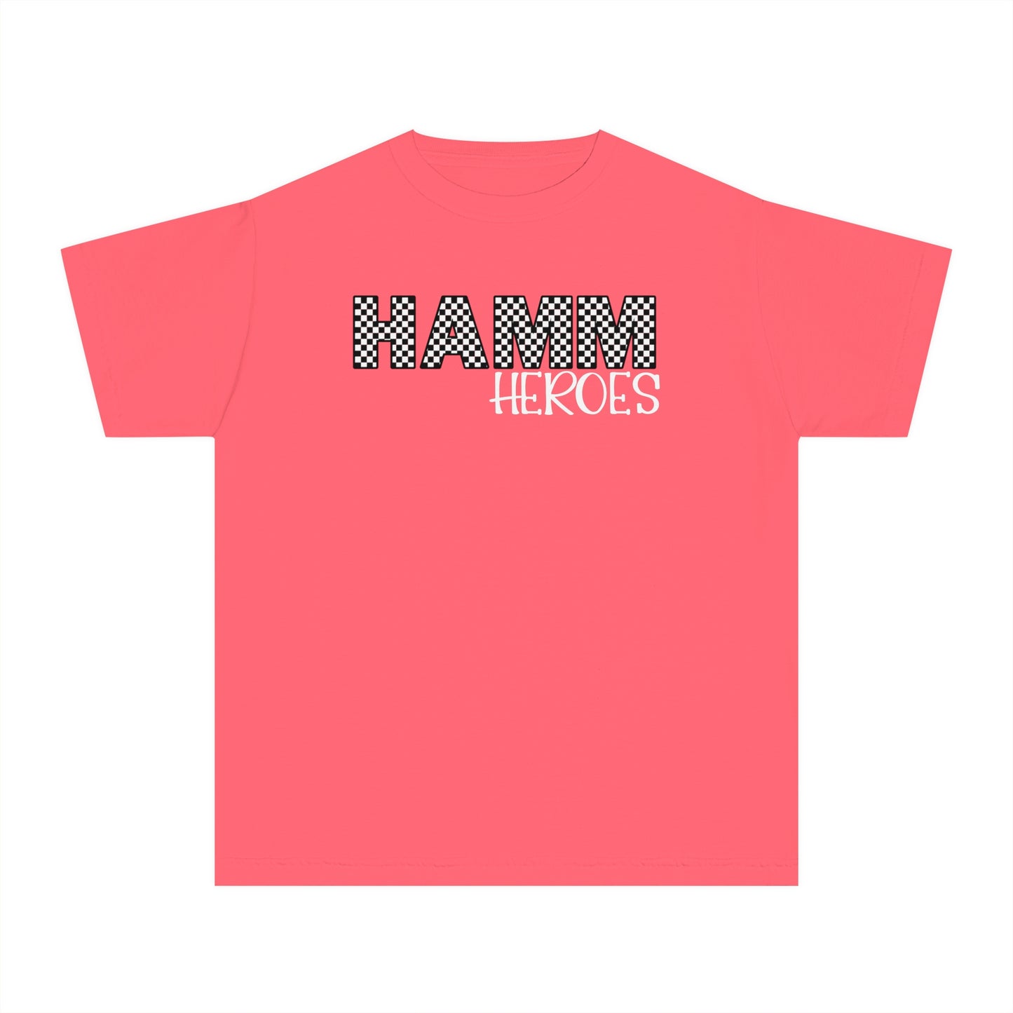HAMM Checkered Youth Comfort Colors T . White Text