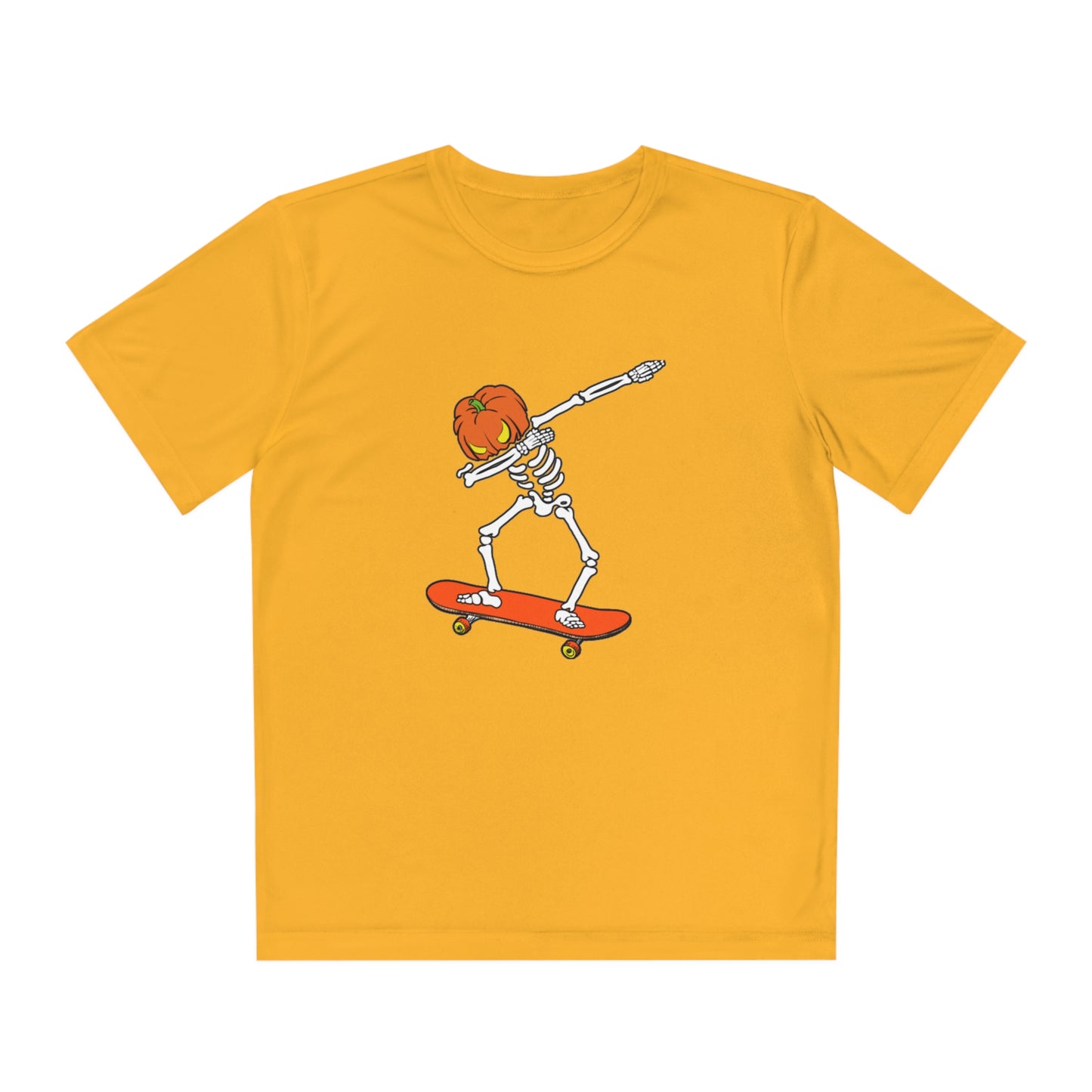 Dabbing Pumpkin Skelly Skater T