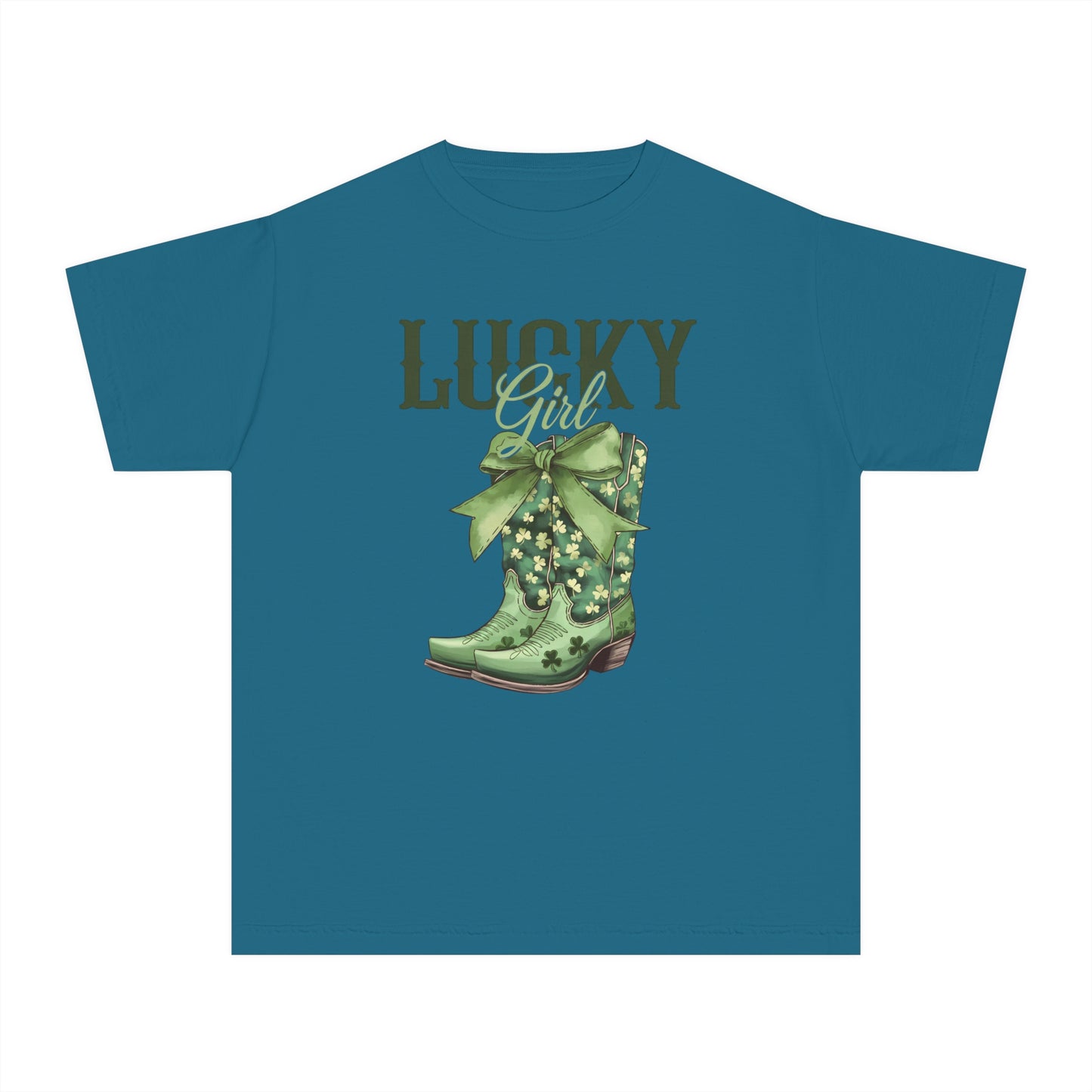 Lucky Girl Youth Comfort Colors Tee