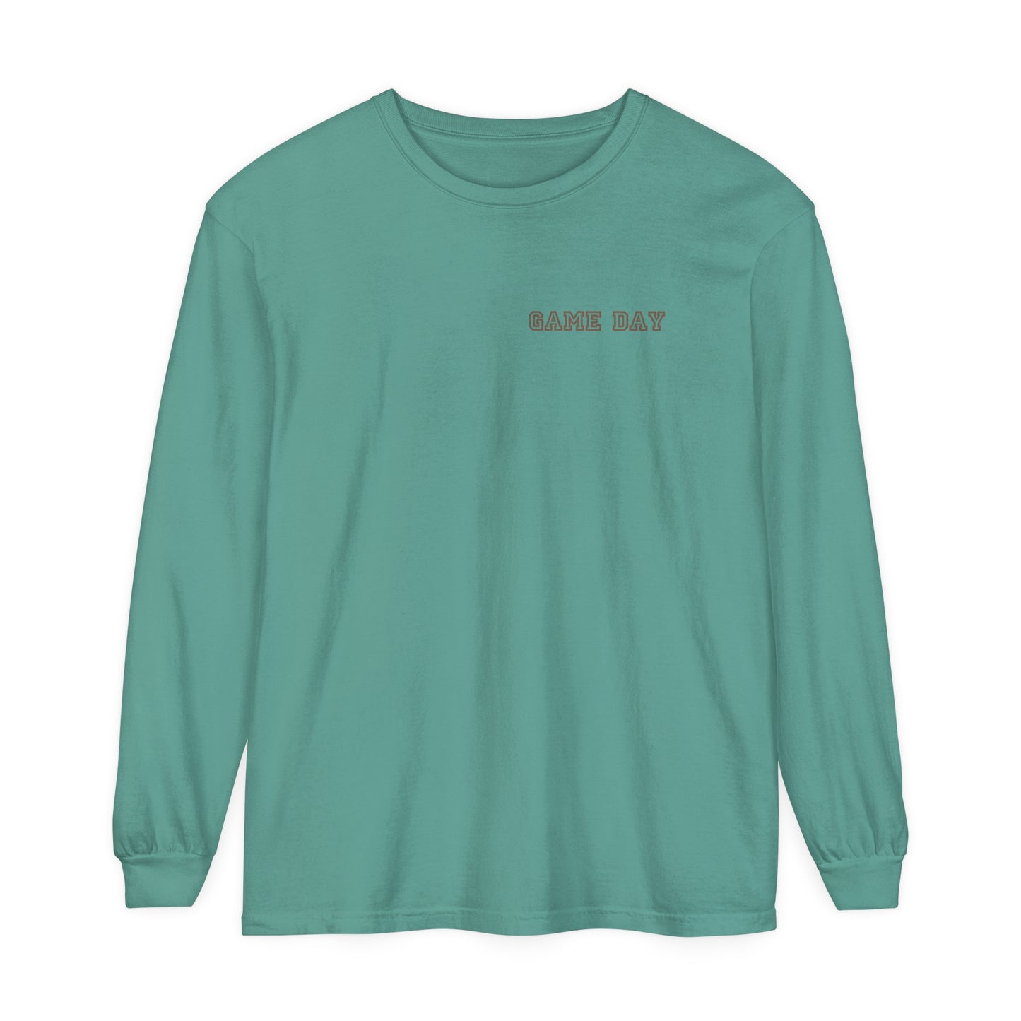 Football Mom Long Sleeve Comfort Colors T Shirt