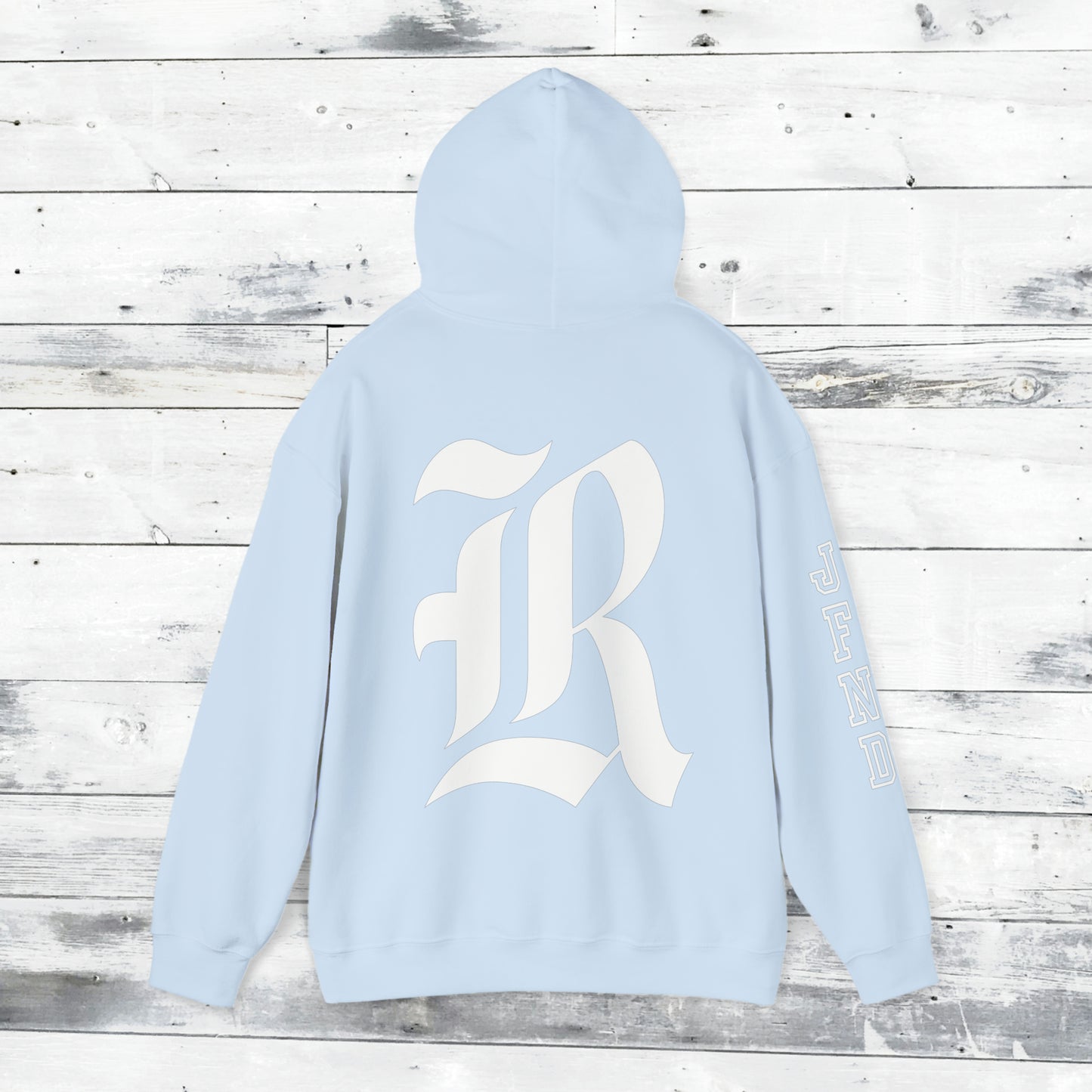 Jackets Stinger Hoodie Front - JFND Sleeve - Old School R back