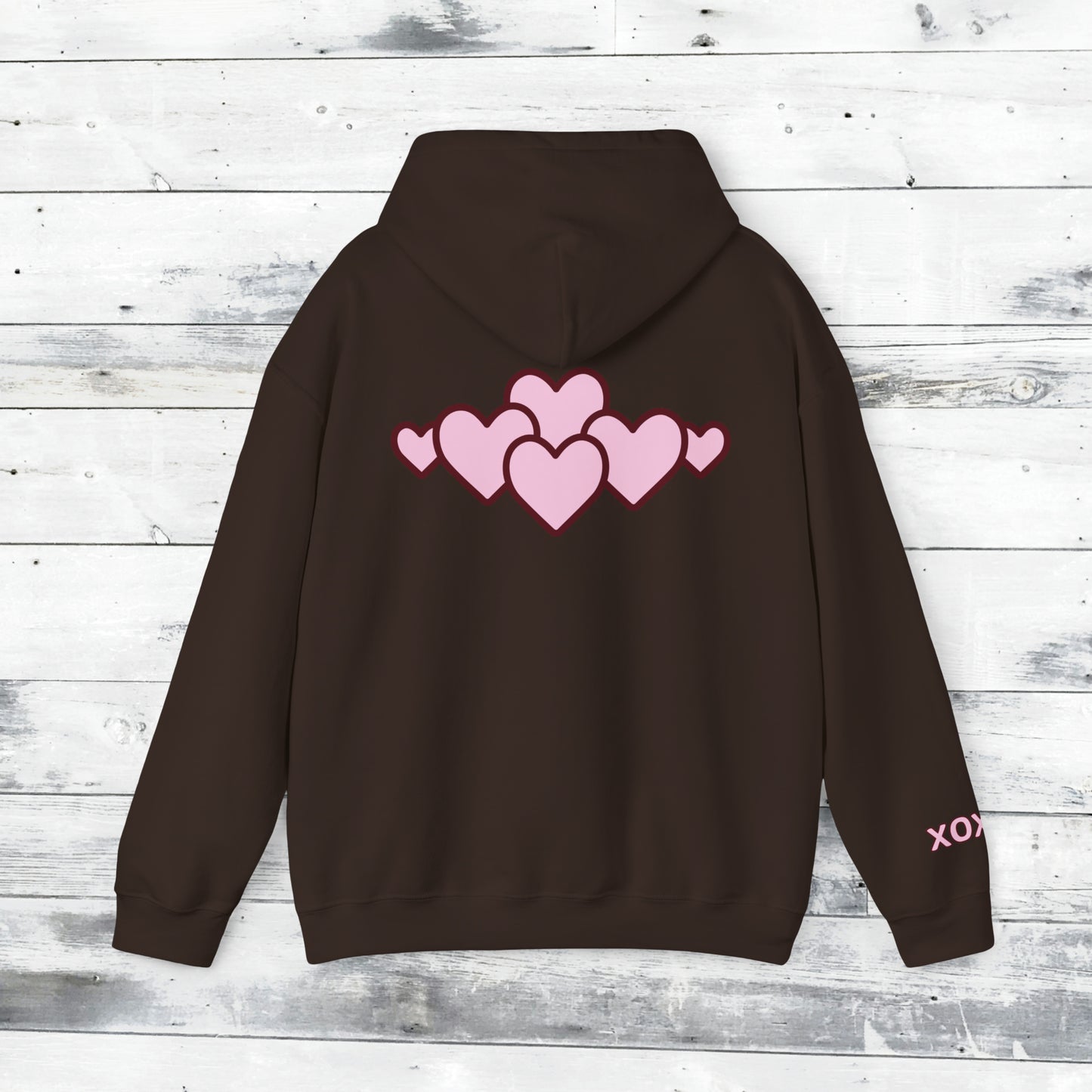 Valentines LOVE Hoodie - XOXO right cuff