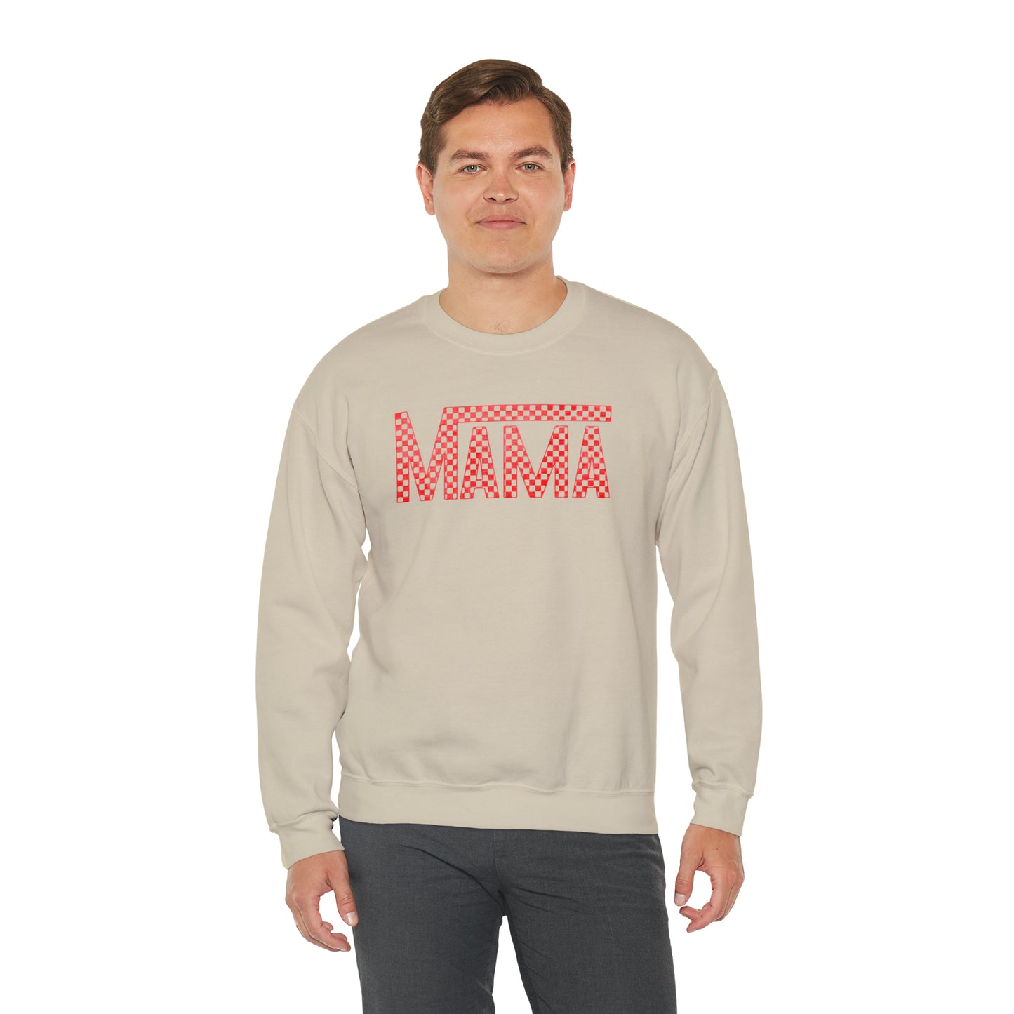 Red Mama Checkered Sweater
