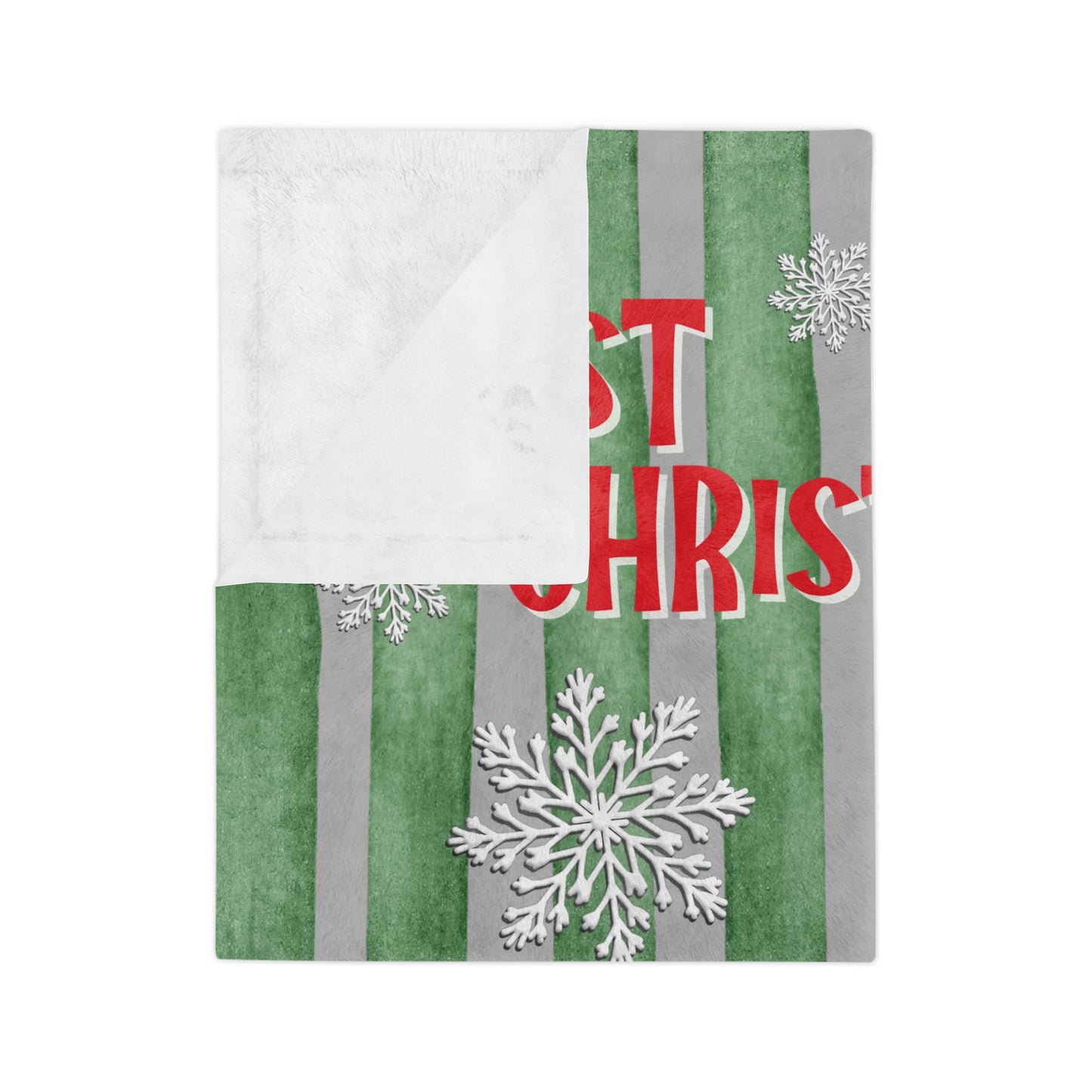 Custom First Christmas Baby Blanket