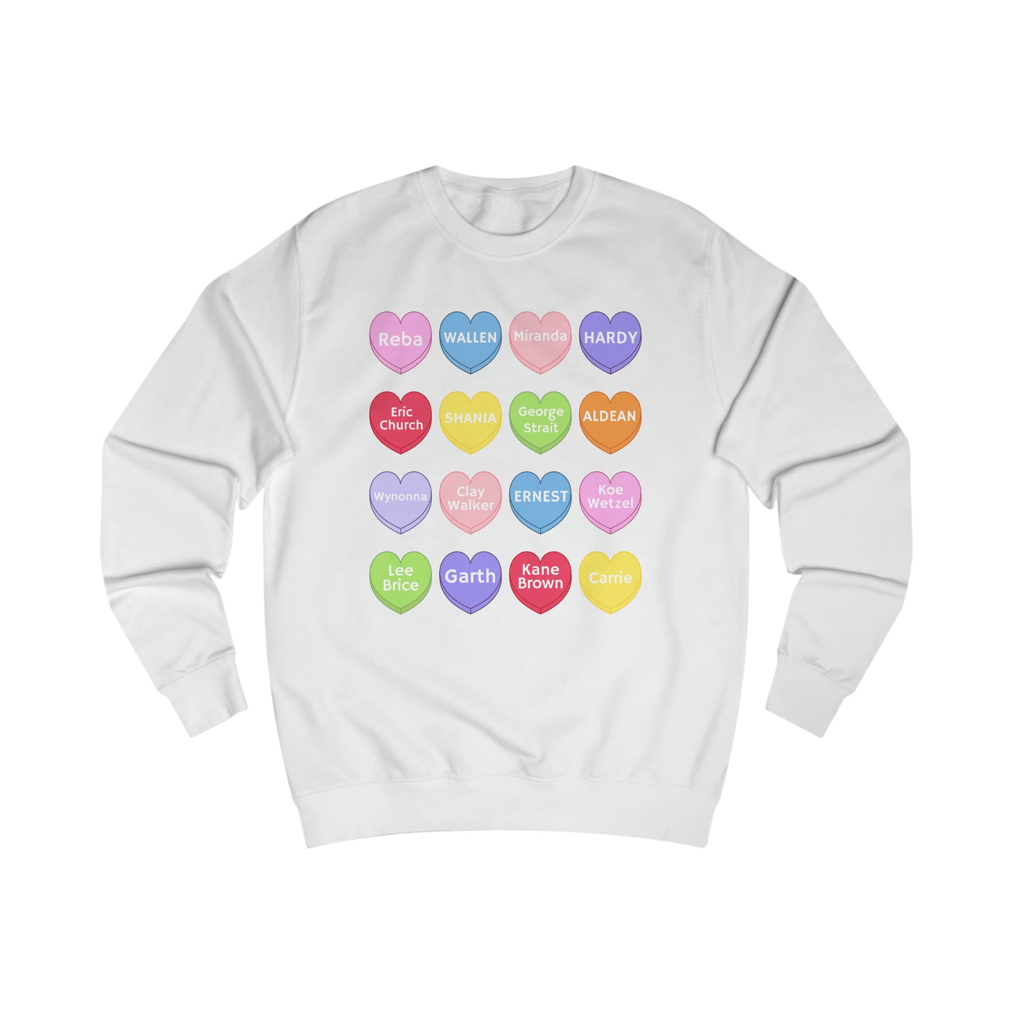 Country Conversation Hearts Sweater
