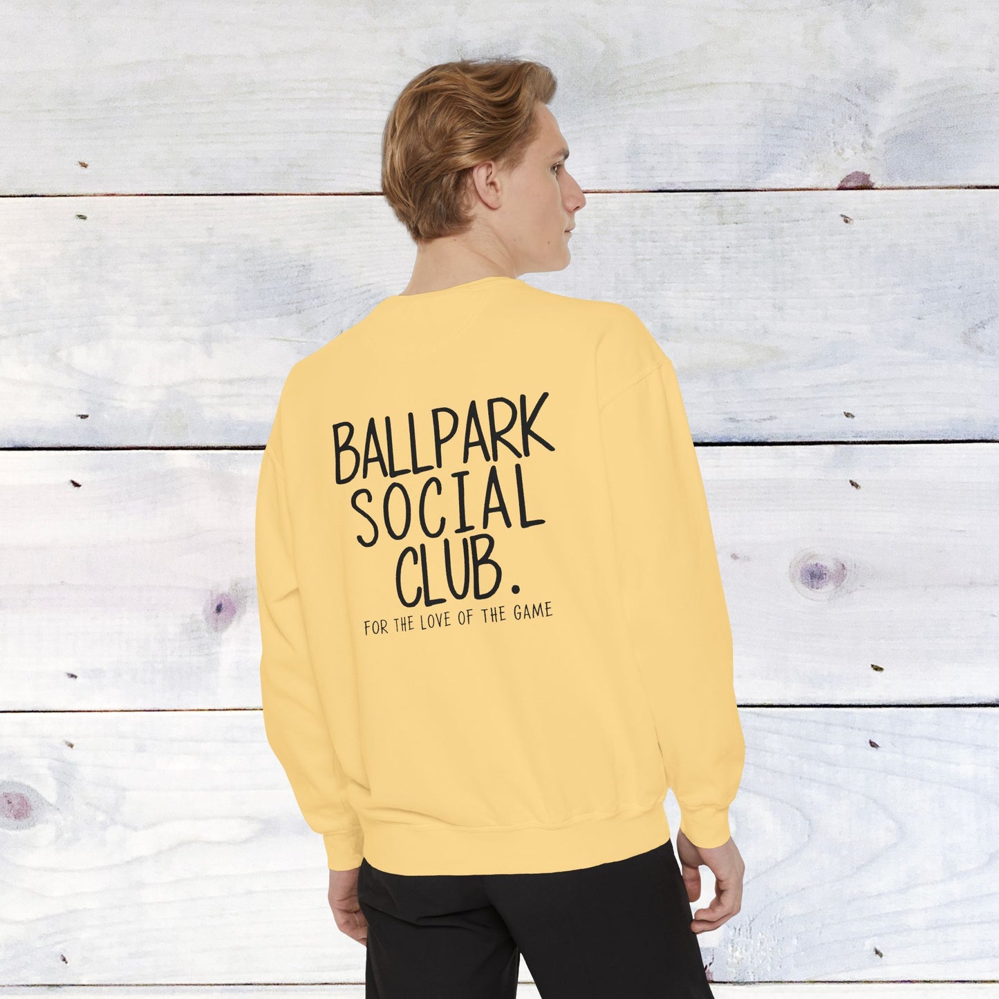 Ballpark Social Club Comfort Color Sweatshirt Black
