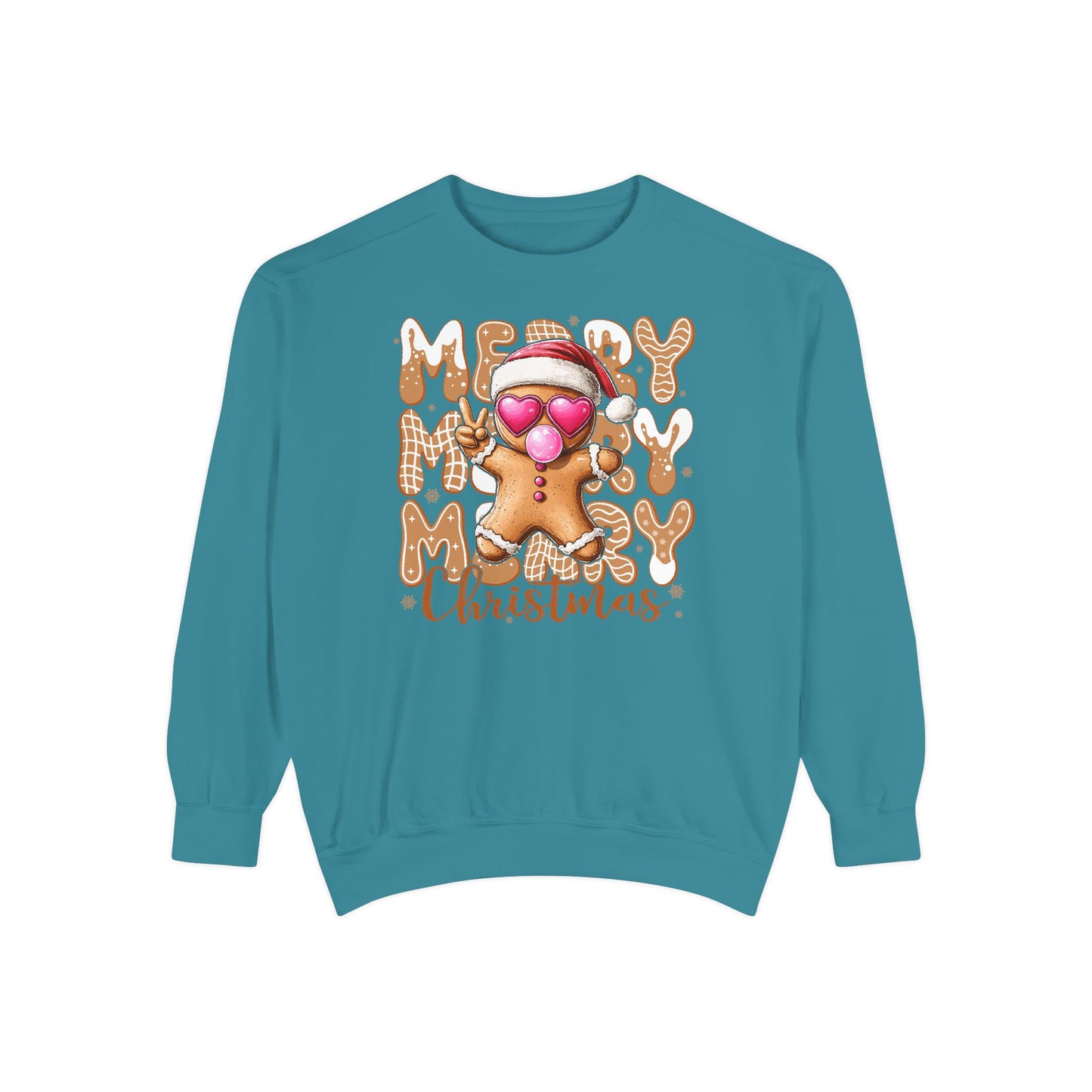 Merry Merry Gingerbread Man Comfort Colors Sweater