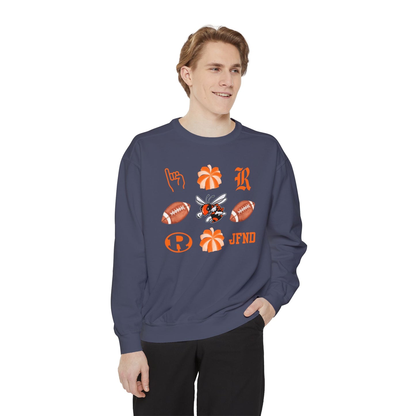 Jackets Poms & Footballs Comfort Colors Sweater