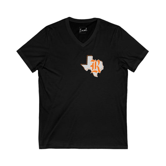 Texas Rockwall Zipcode Unisex V-Neck Tee
