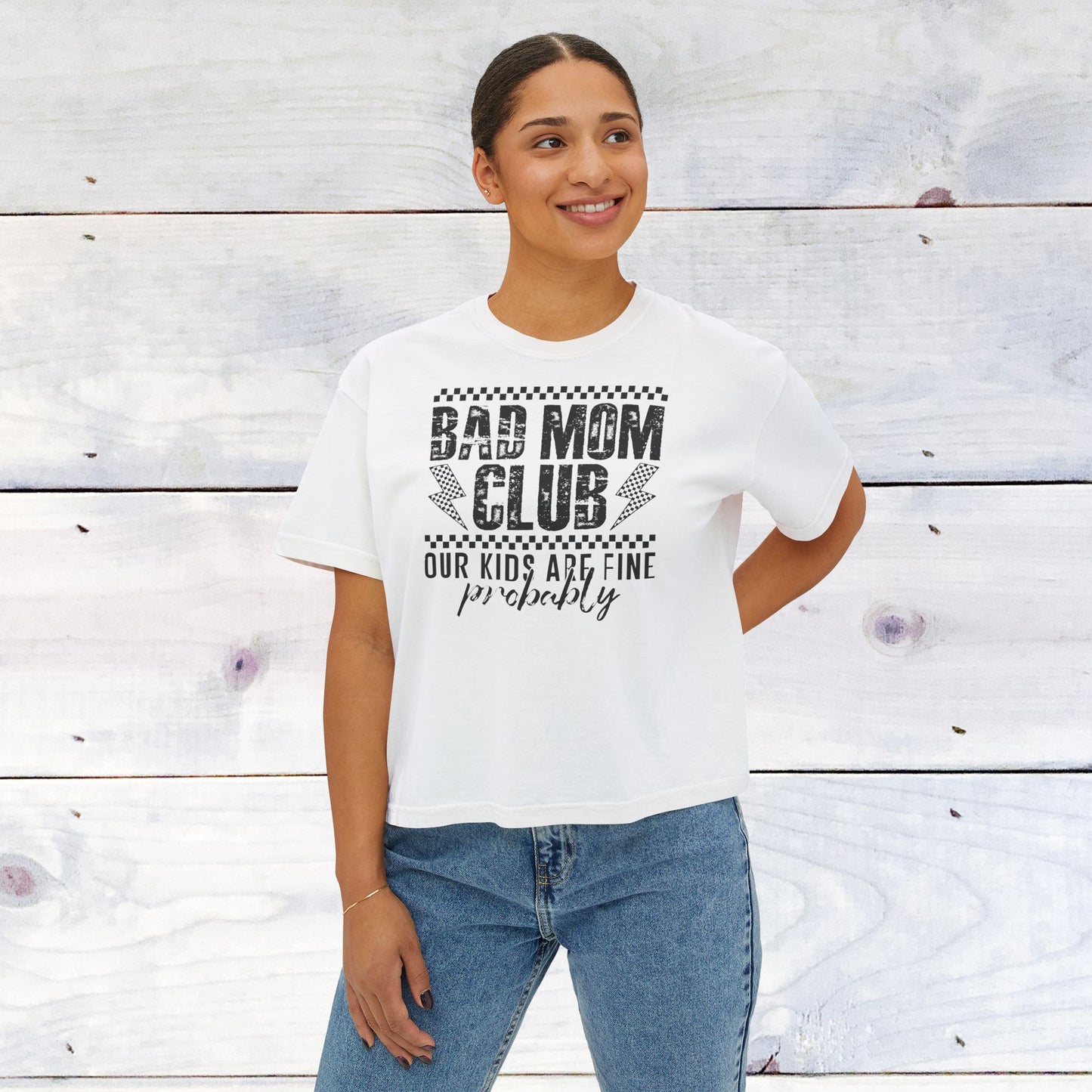 Bad Mom Club Tee - Comfort Colors Women's Boxy T‑Shirt