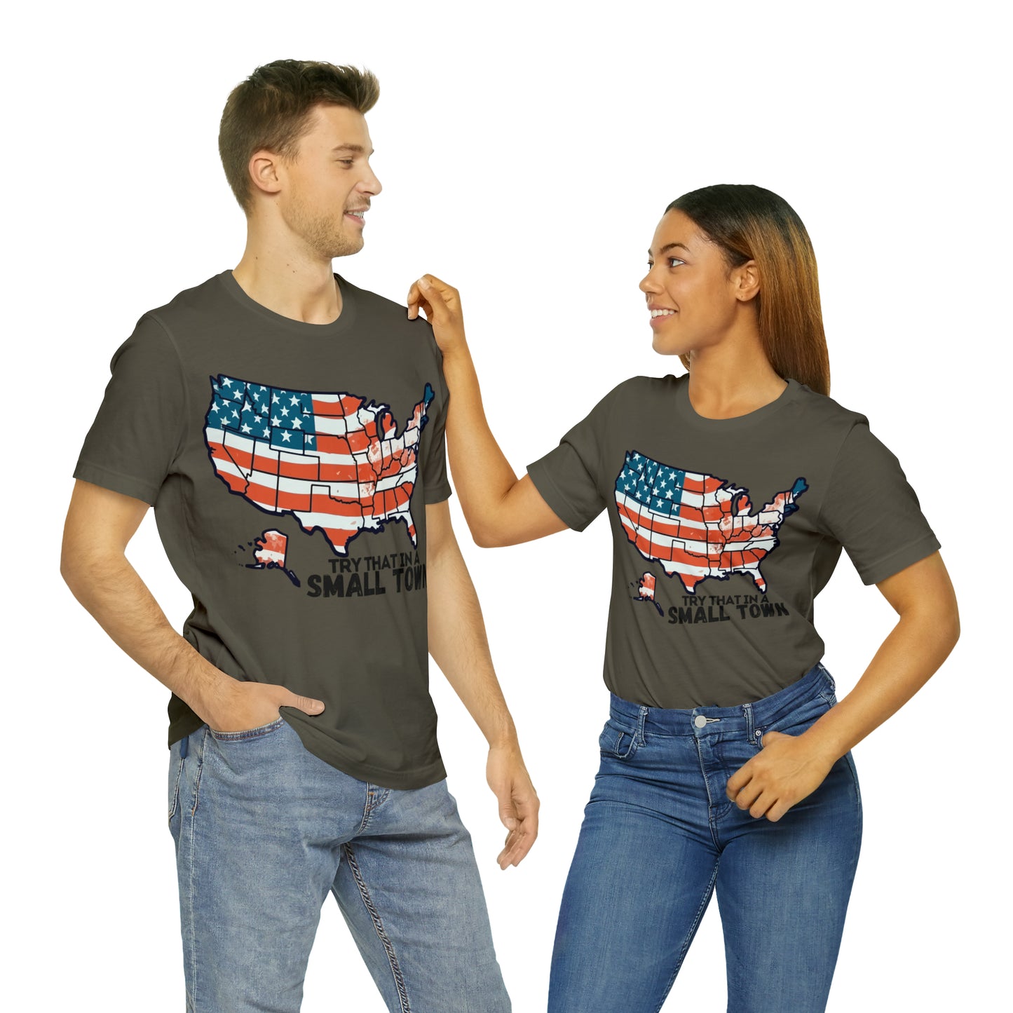 Try That in a Small Town - America Front Graphic - Aldean - Unisex Classic T-Shirt
