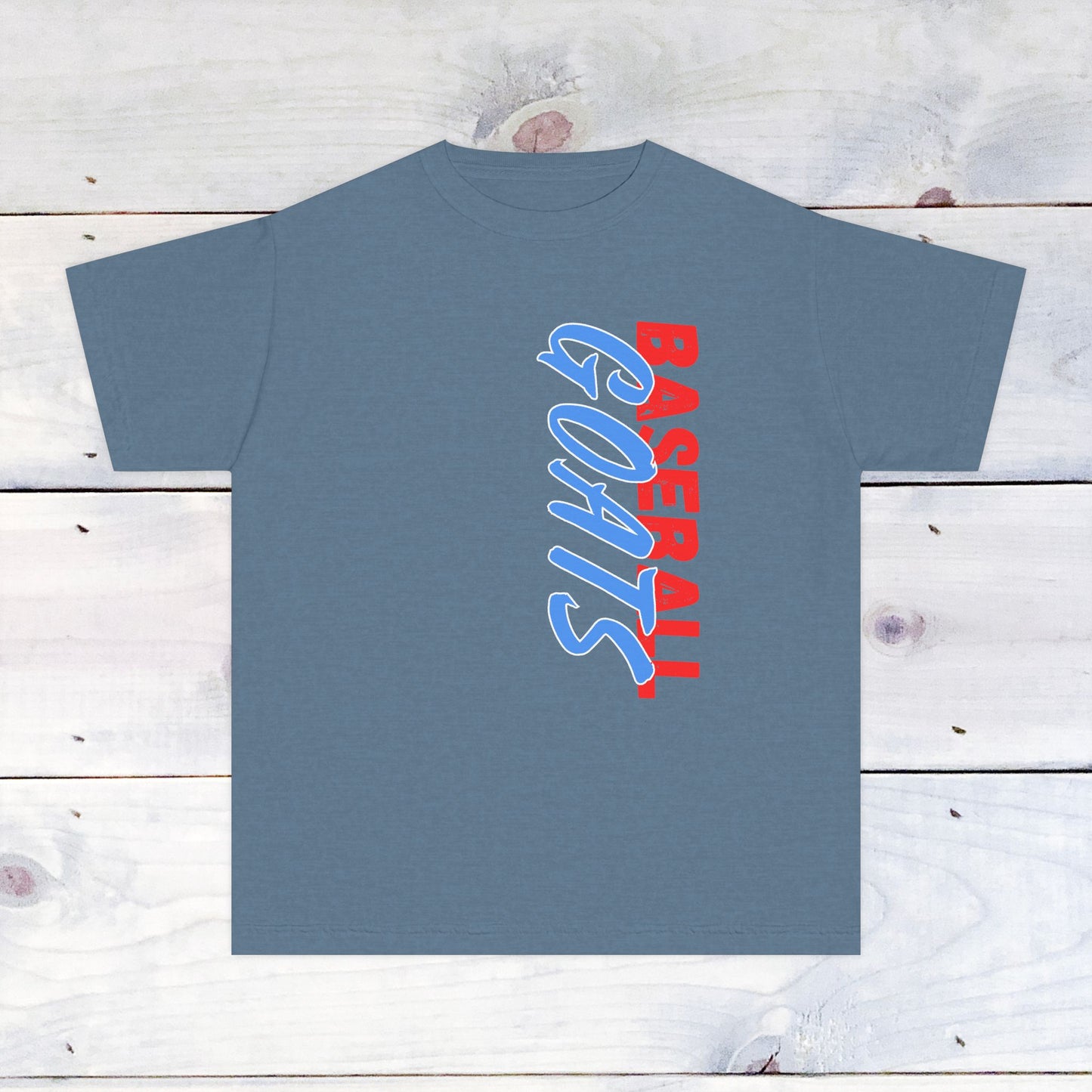 Youth GOATS Baseball Drip Tee -Comfort Colors