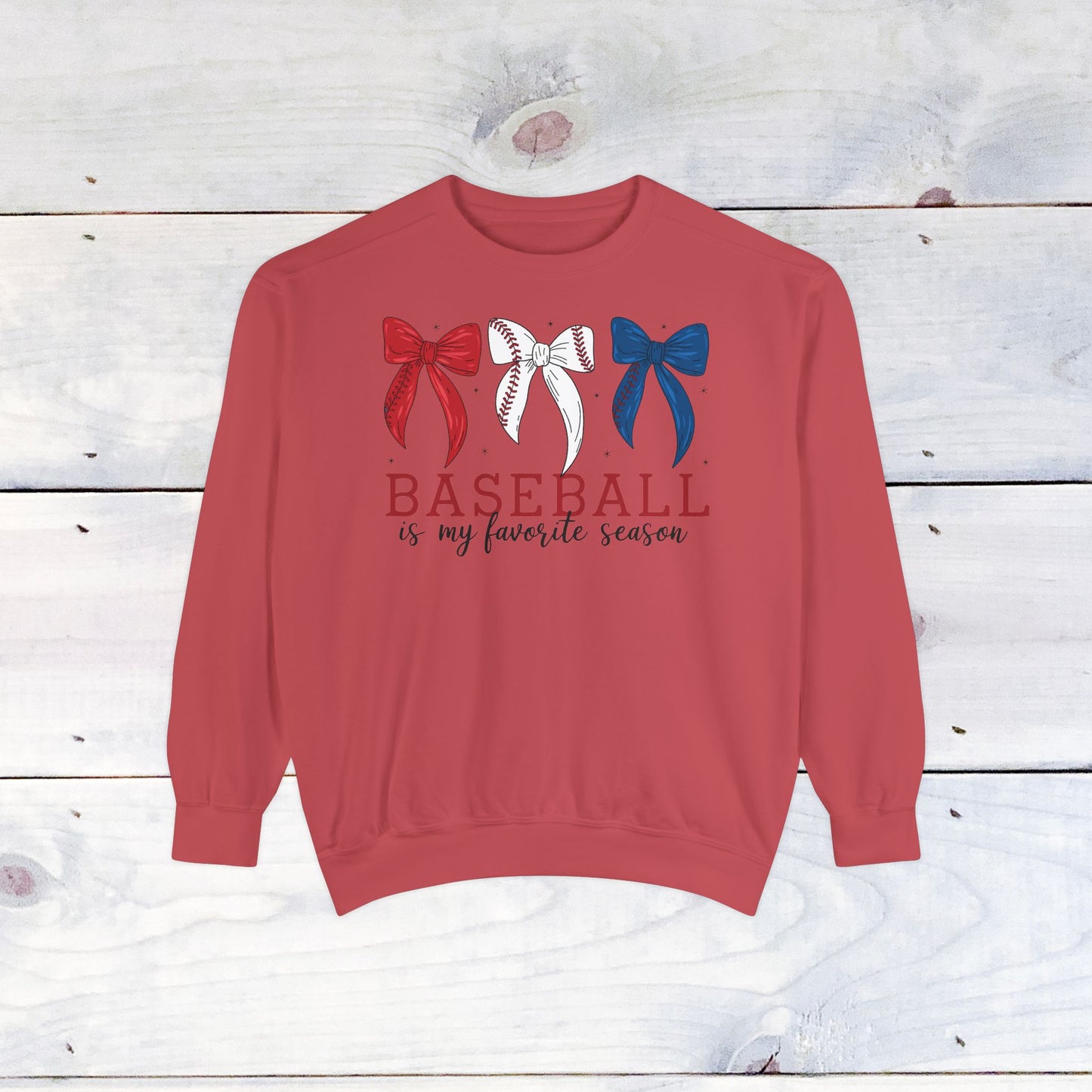 Baseball is my Favorite Season Comfort Color Sweatshirt