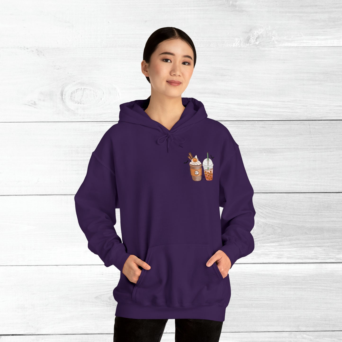 Halloween Coffee Hoodie - Hocus Pocus I need Coffee to Focus Back