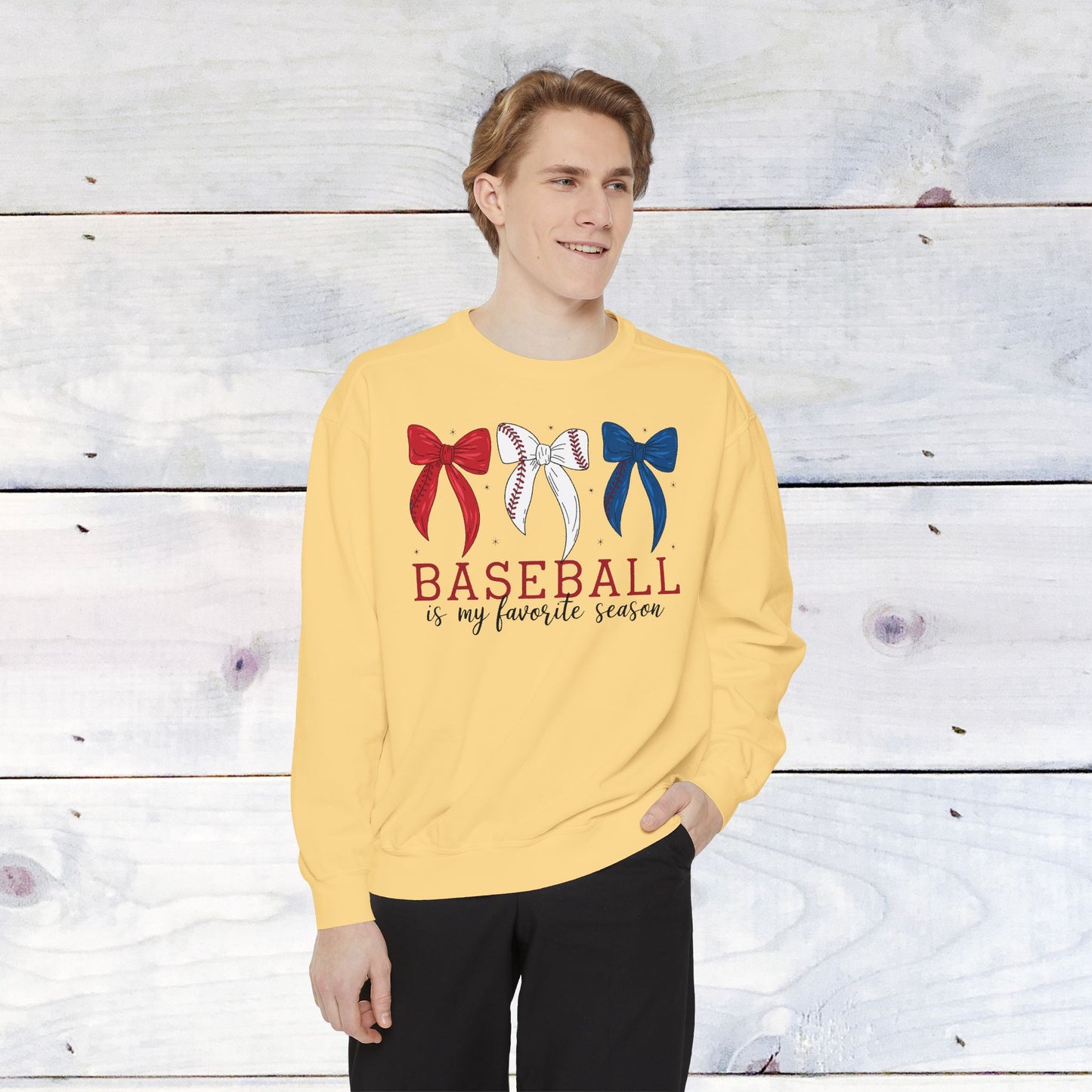 Baseball is my Favorite Season Comfort Color Sweatshirt