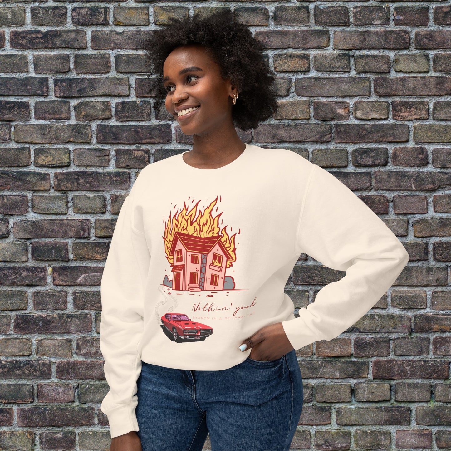 House on Fire, Getaway Car - Comfort Colors Sweater