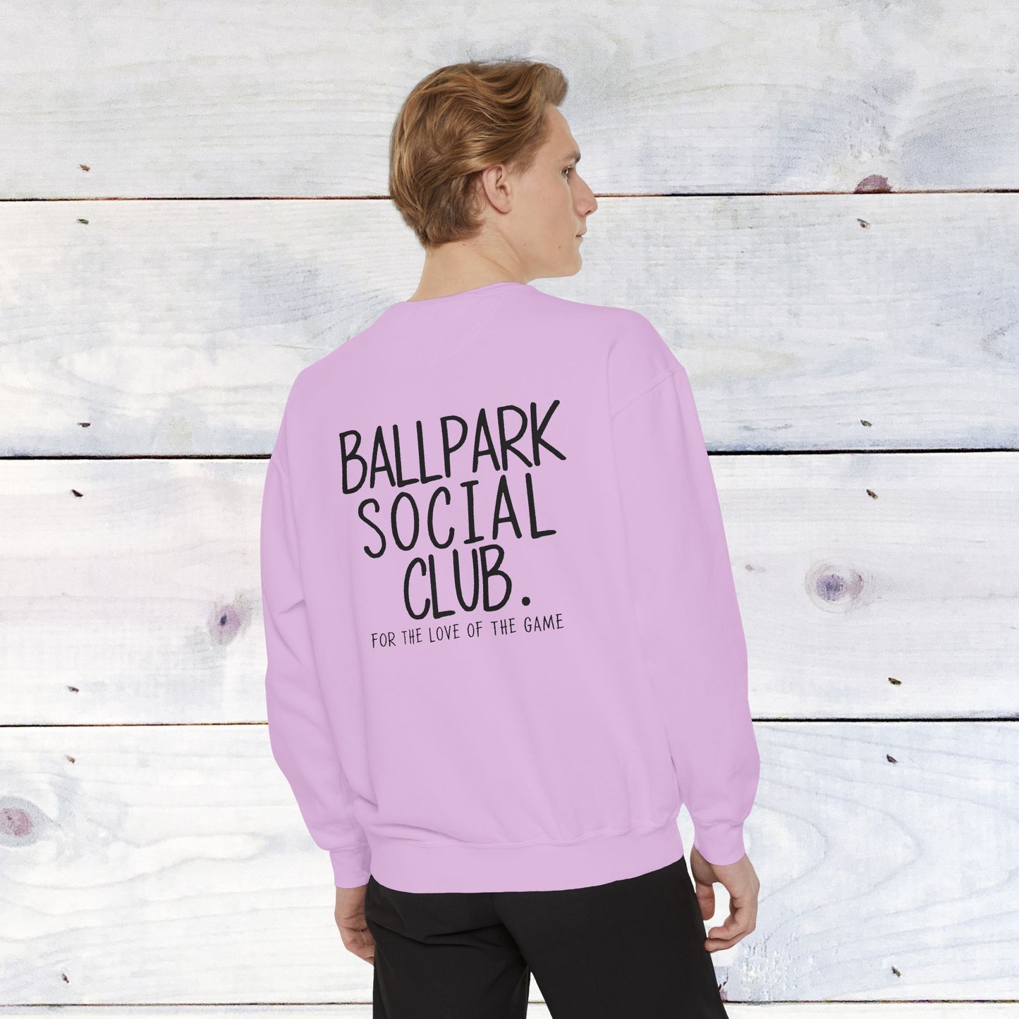Ballpark Social Club Comfort Color Sweatshirt Black