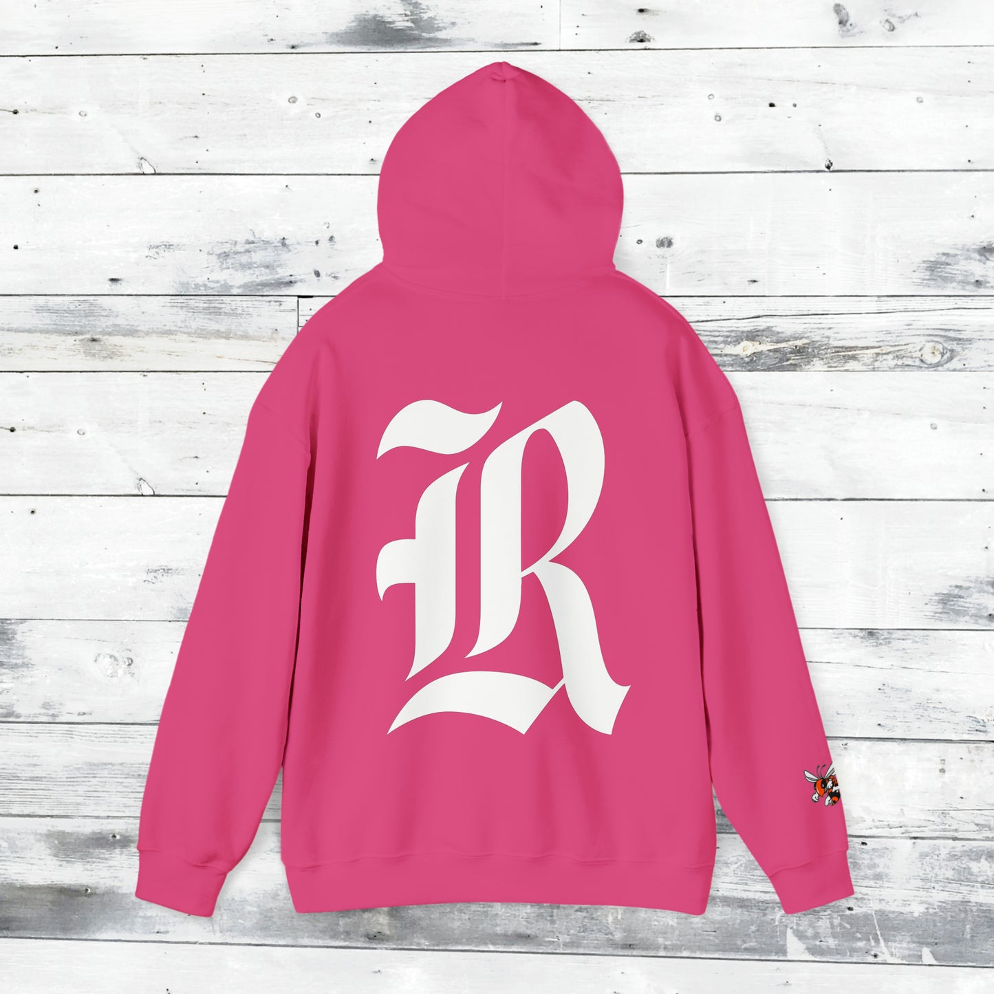 Jackets Stinger Hoodie Front - Yellow Jacket Sleeve/Cuff - Old School R back