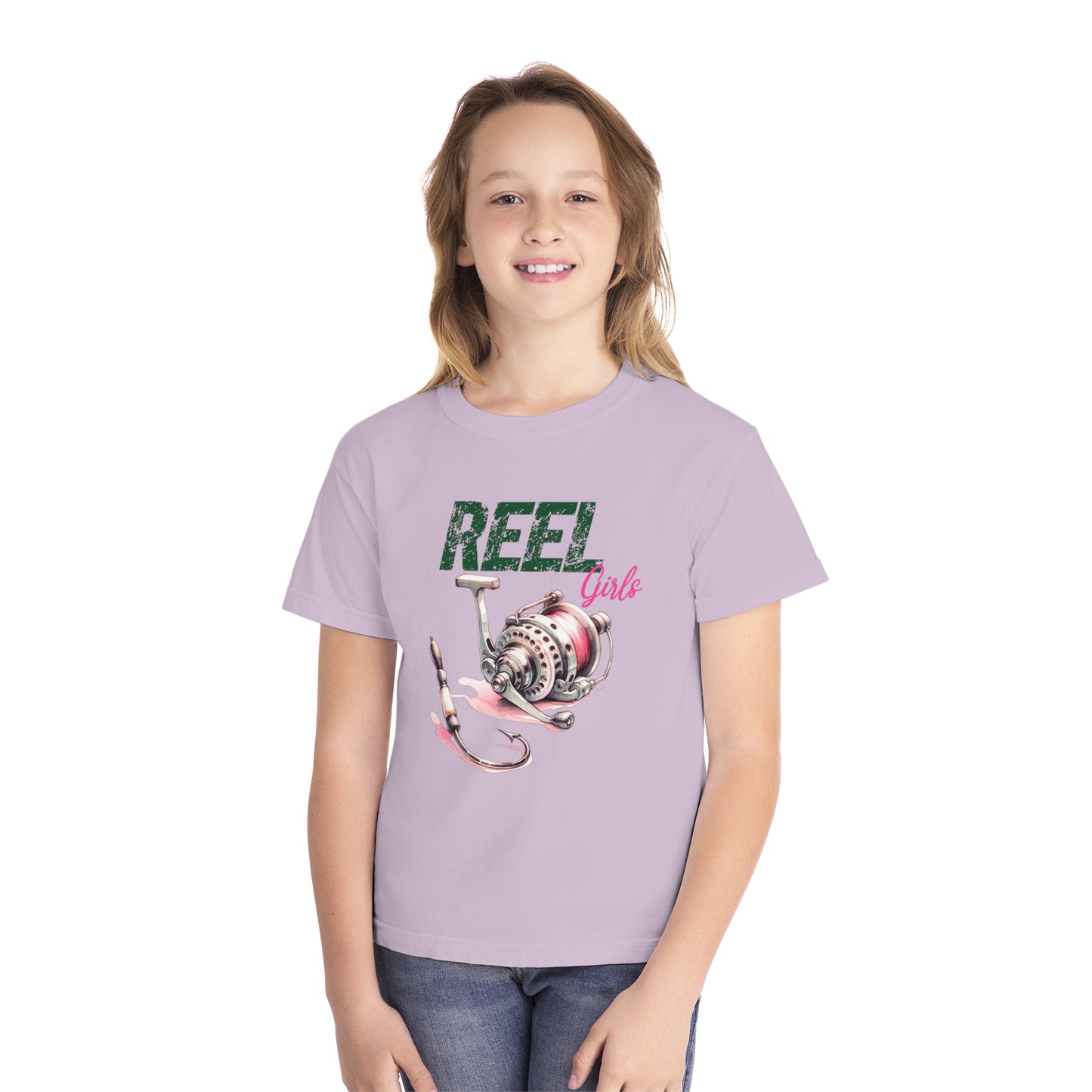 REEL Girls Youth Comfort Colors Tee