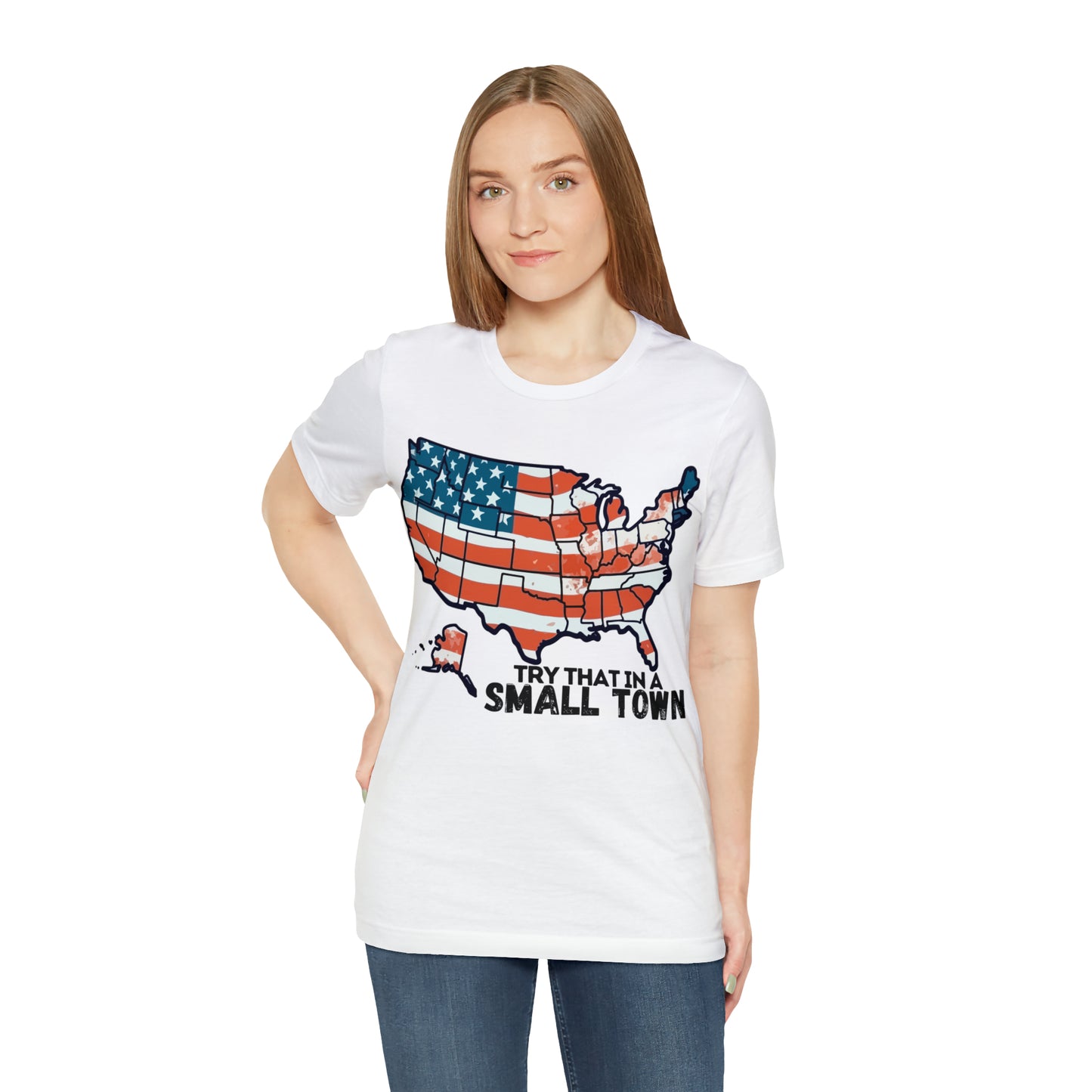 Try That in a Small Town - America Front Graphic - Aldean - Unisex Classic T-Shirt