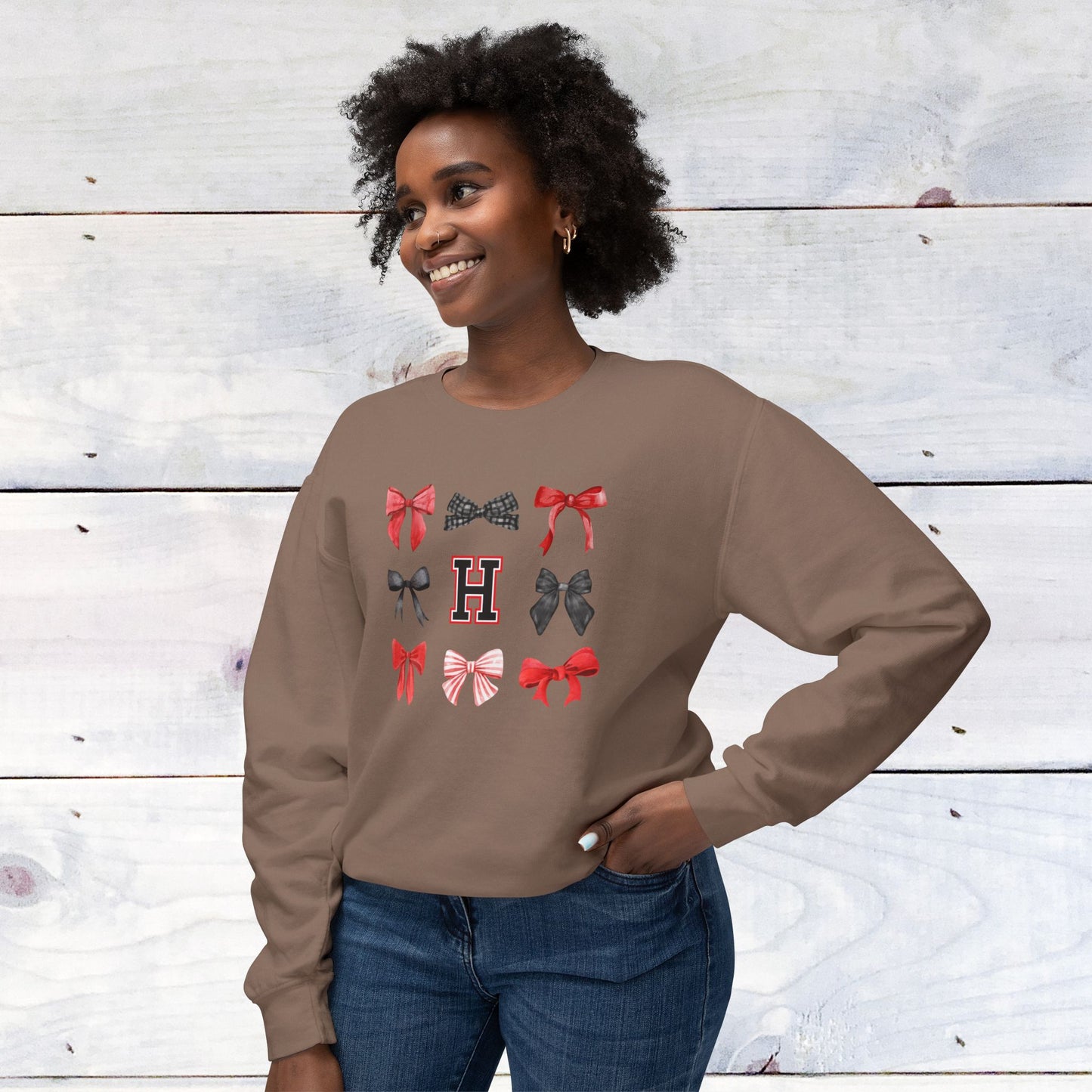 Heath Bow Comfort Colors Sweater