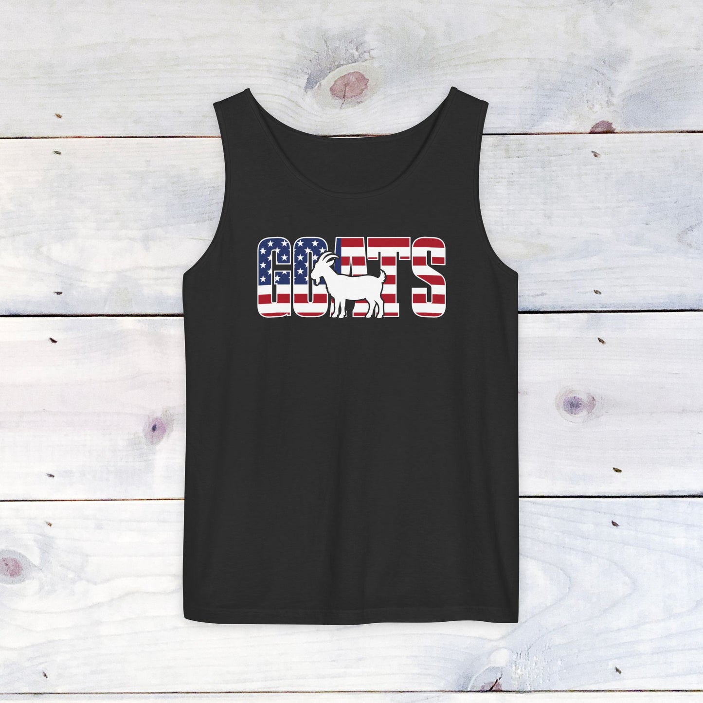 Goats, Stars & Stripes Comfort Colors Tank
