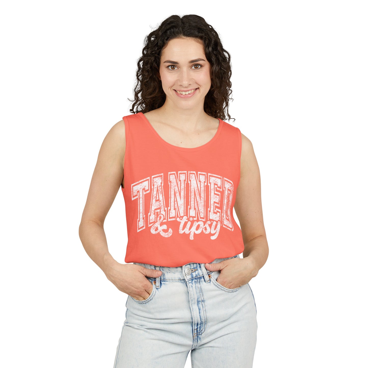 Tanned & Tipsy Comfort Colors Tank