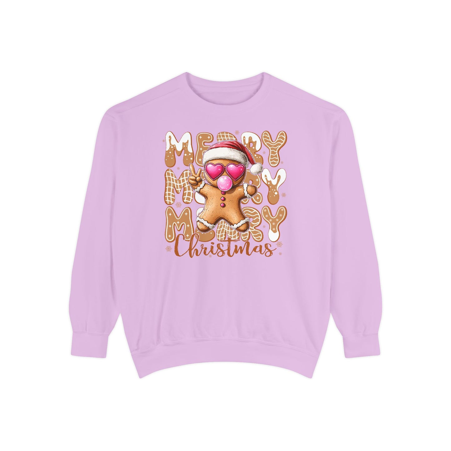 Merry Merry Gingerbread Man Comfort Colors Sweater