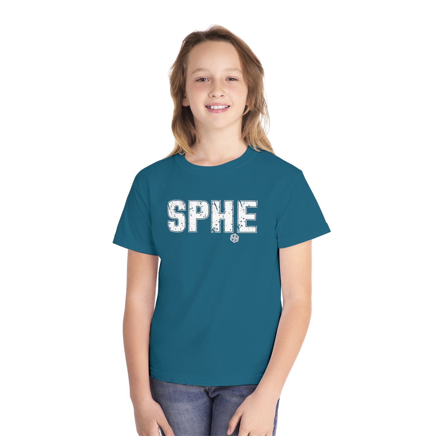 SPHE Youth Comfort Colors T . White Text