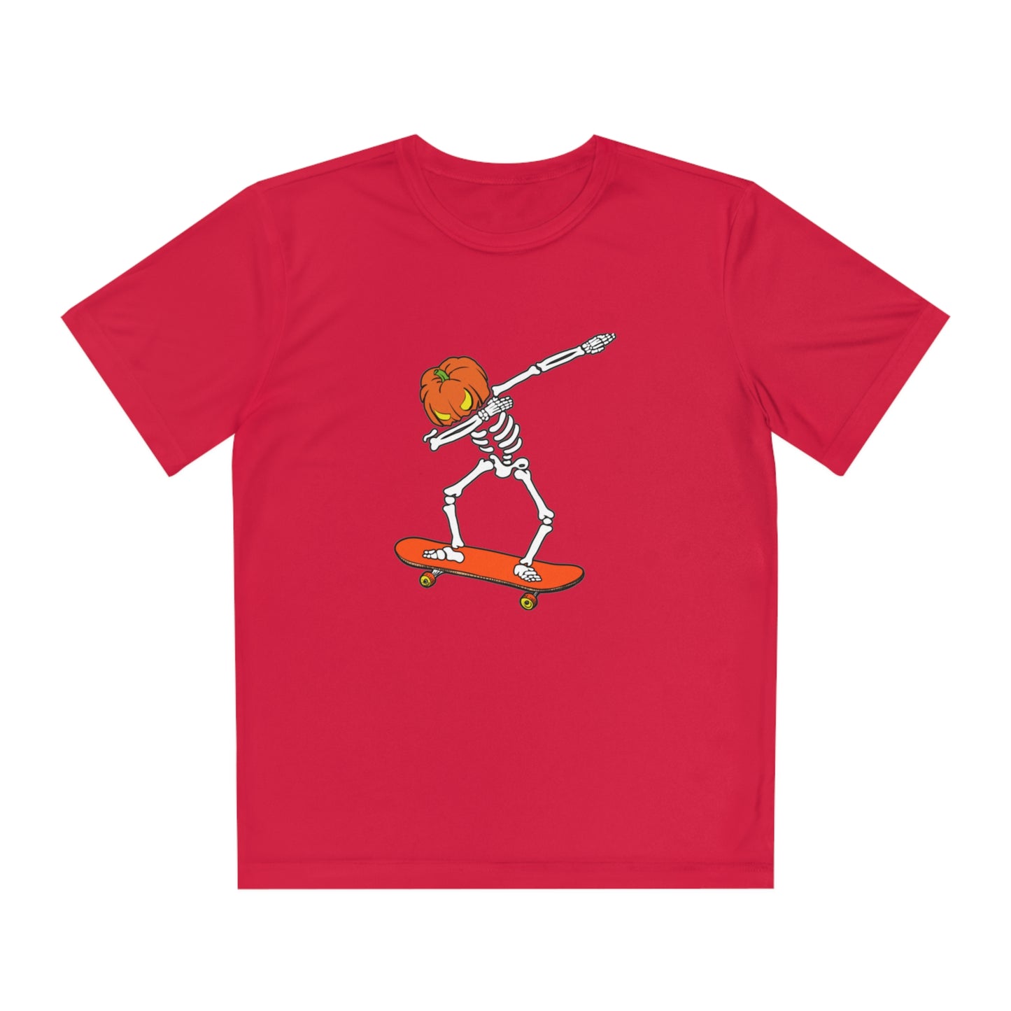 Dabbing Pumpkin Skelly Skater T