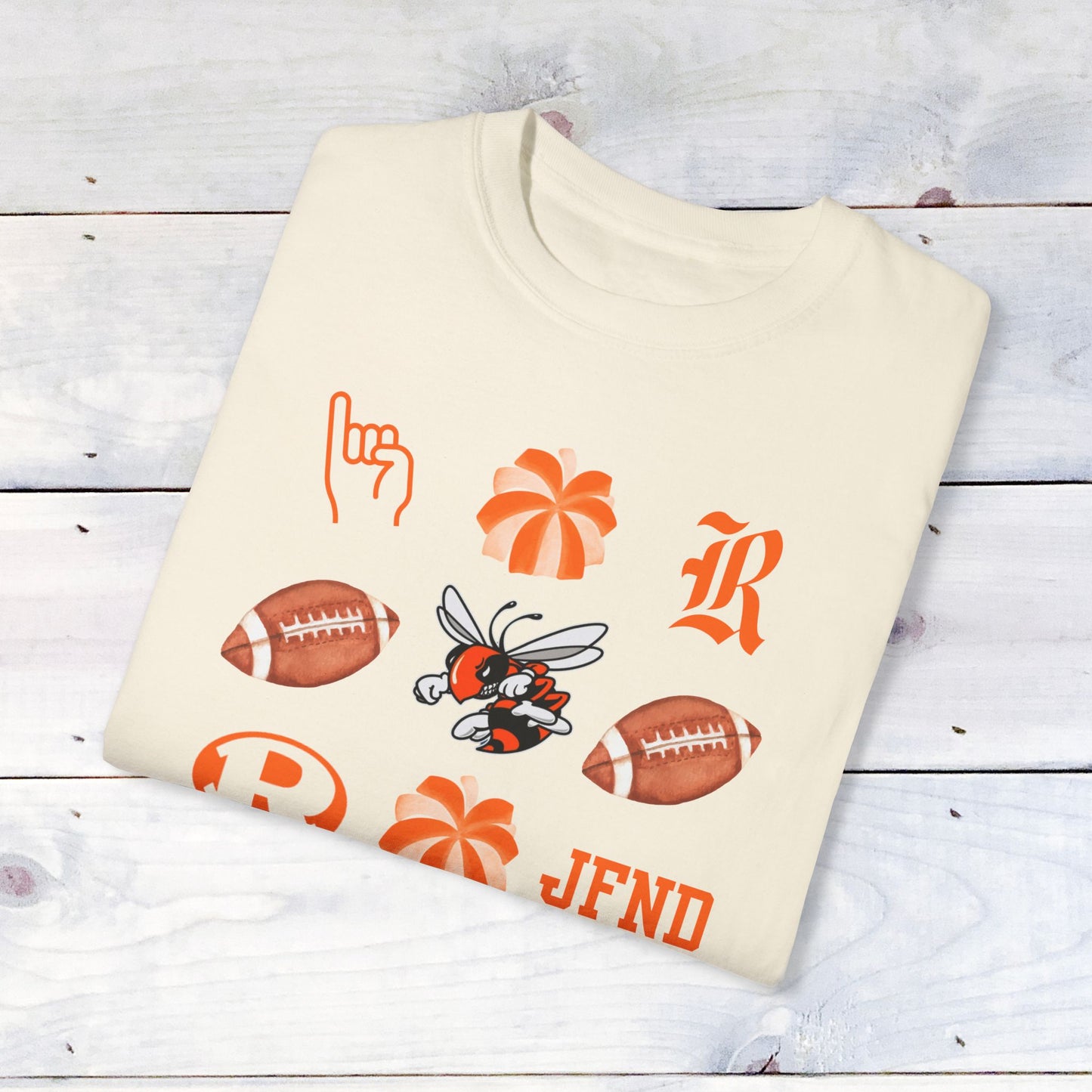 Rockwall Faves Pom & Footballs Grid Comfort Colors T