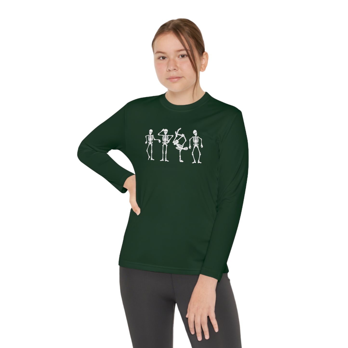 Youth Dancing Skelly Long Sleeve T-Shirt