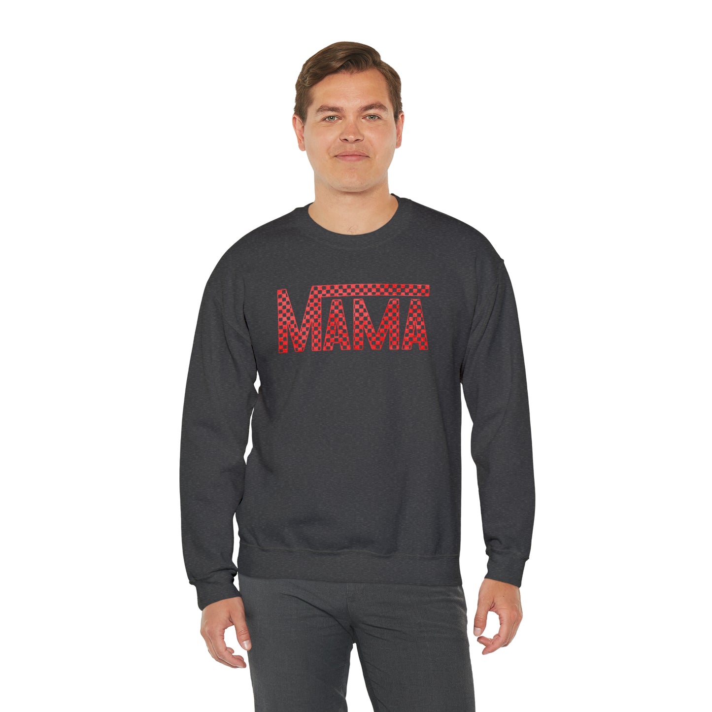 Red Mama Checkered Sweater