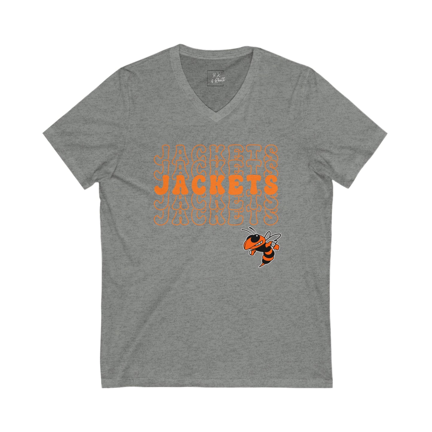 Jackets jackets JACKETS Unisex V-Neck Tee