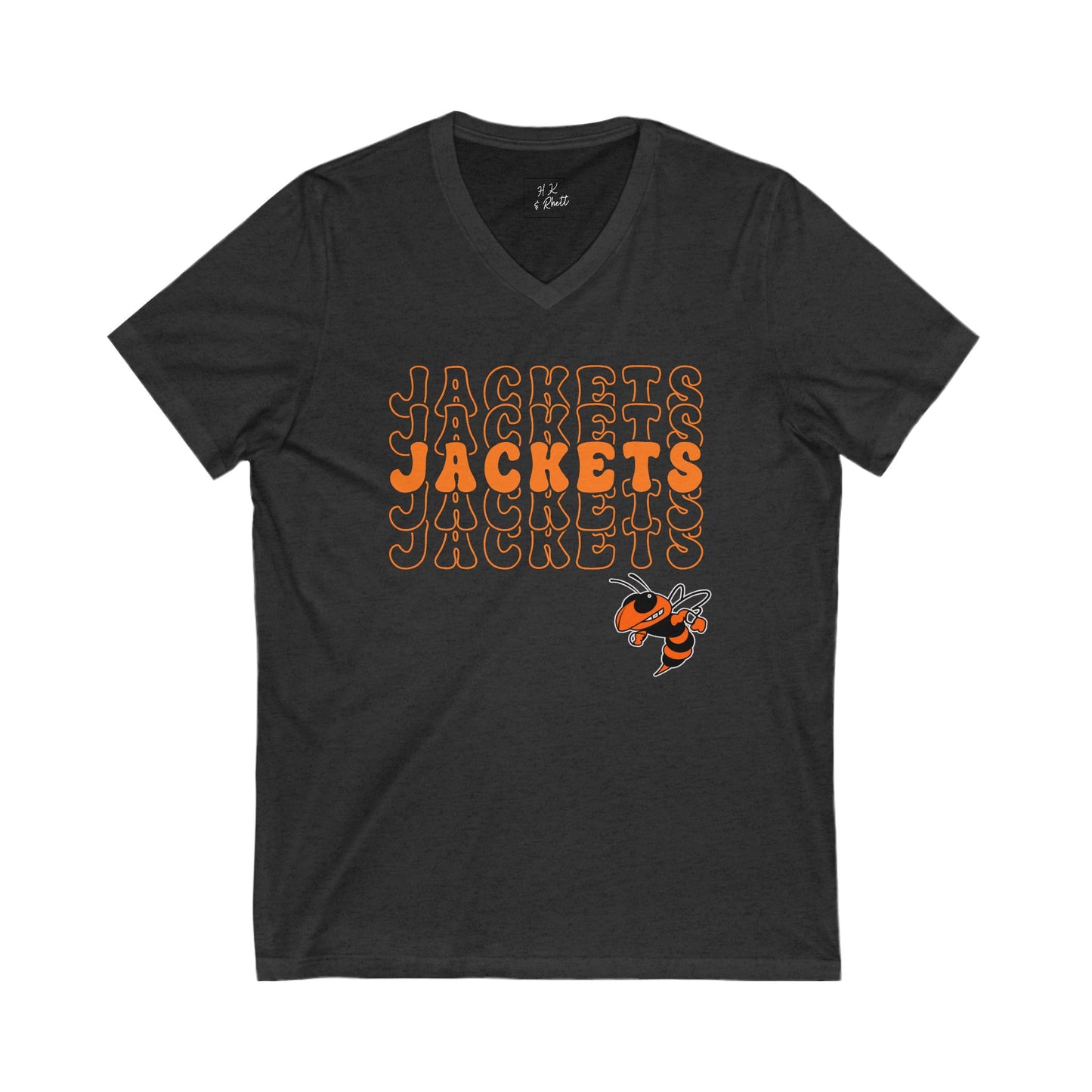 Jackets jackets JACKETS Unisex V-Neck Tee