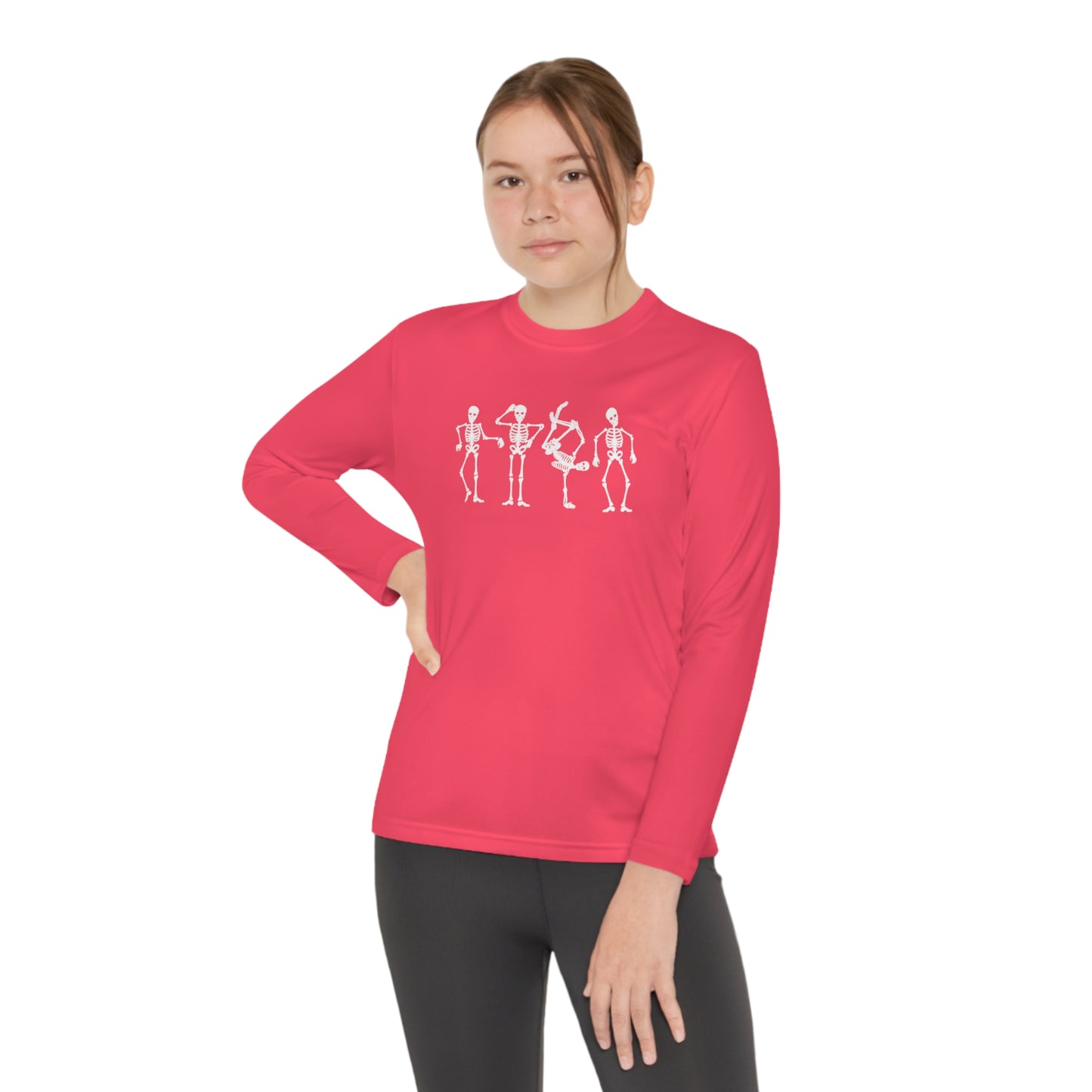 Youth Dancing Skelly Long Sleeve T-Shirt